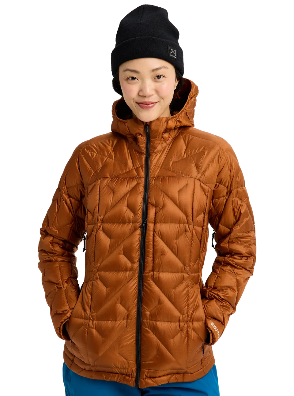 Burton [ak] Baker dunjakke dame Soft Sage med hette