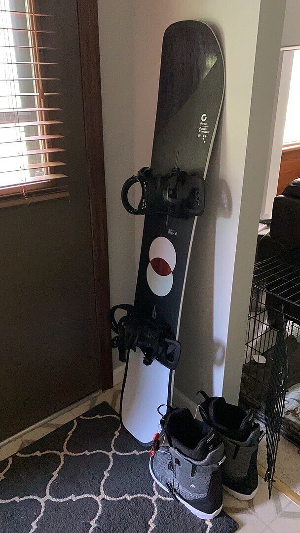 Burton Genesis binding herre Svart med stropper