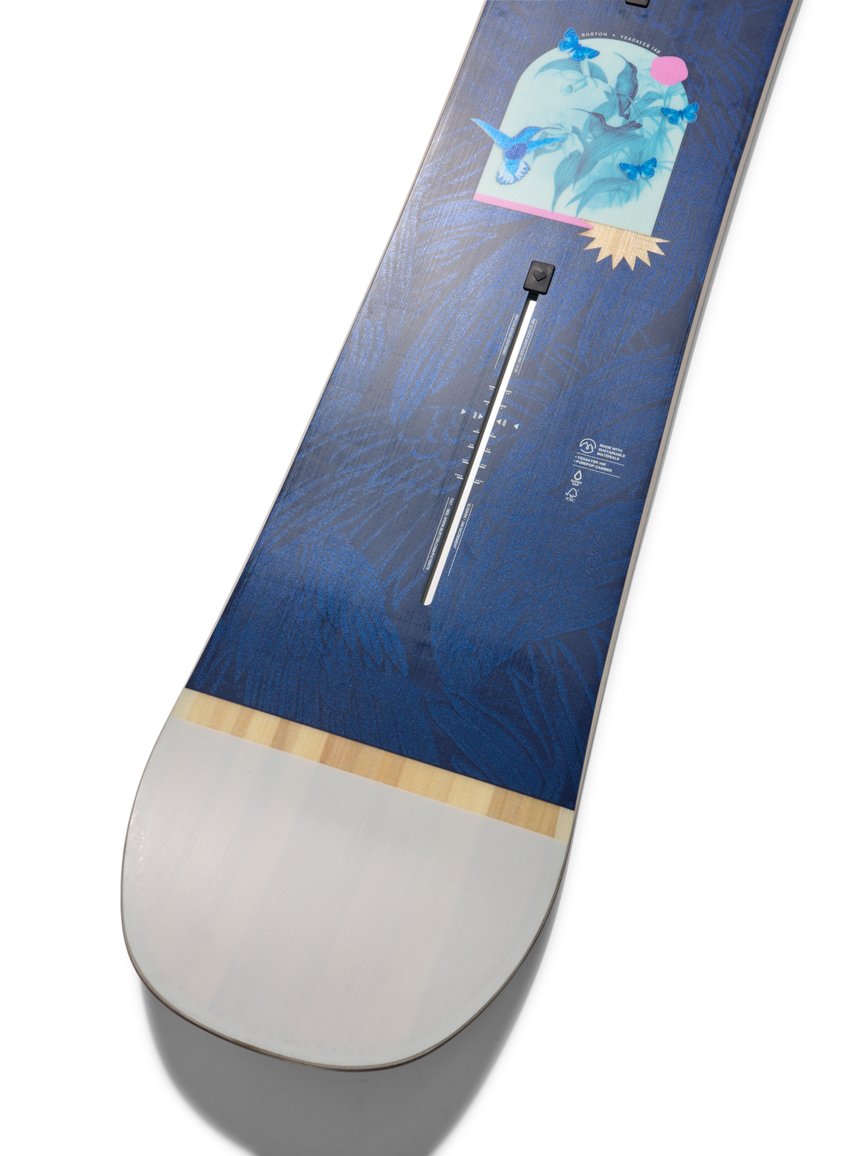 Burton Yeasayer Camber snowboard Graphic 144 flat top
