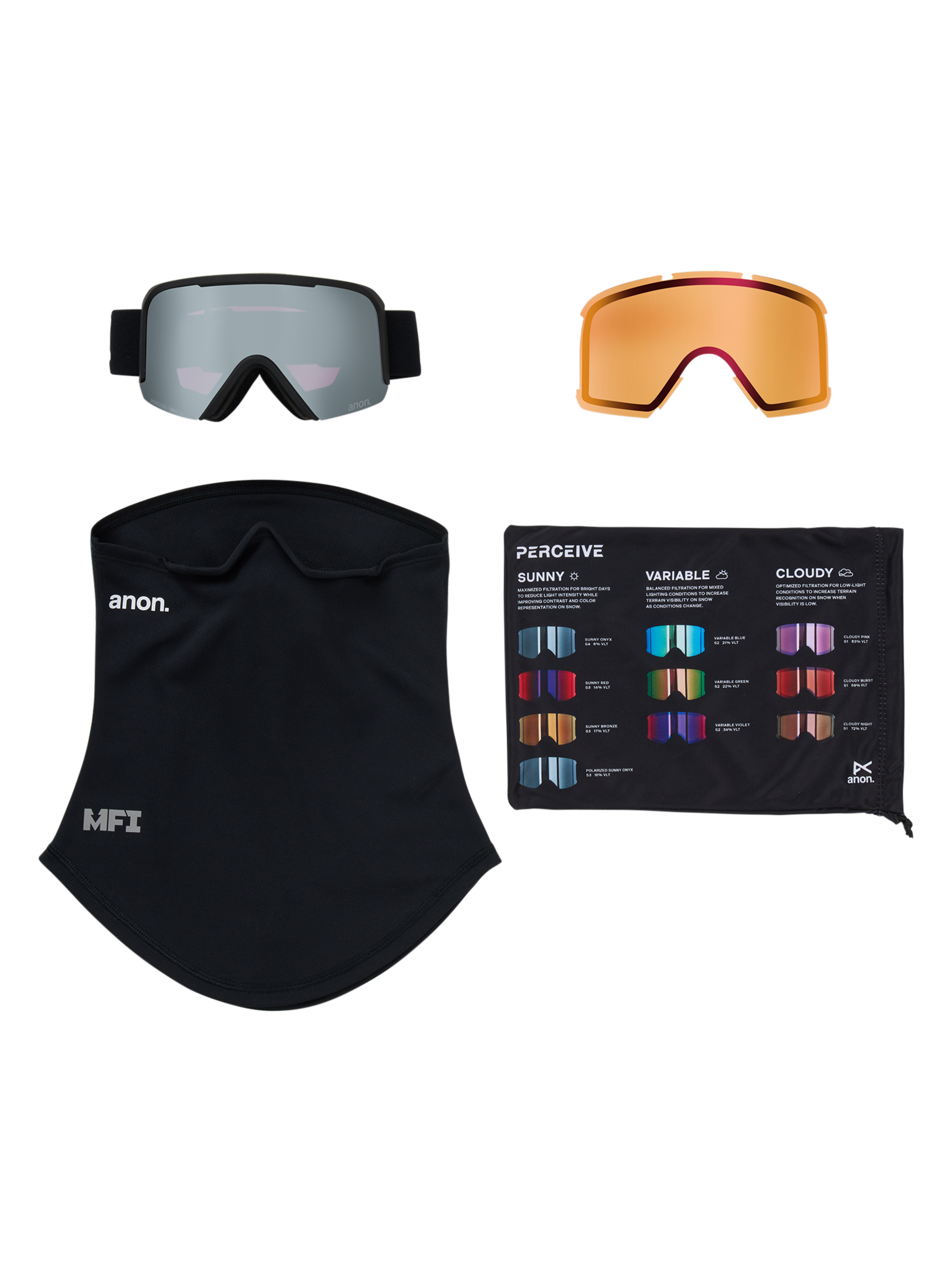 Anon Nesa goggles + ekstralinse airstream blue