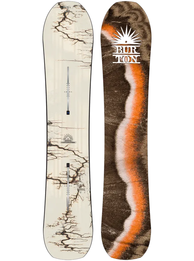 Burton Cartographer Camber snowboard Fractal Burning pudder