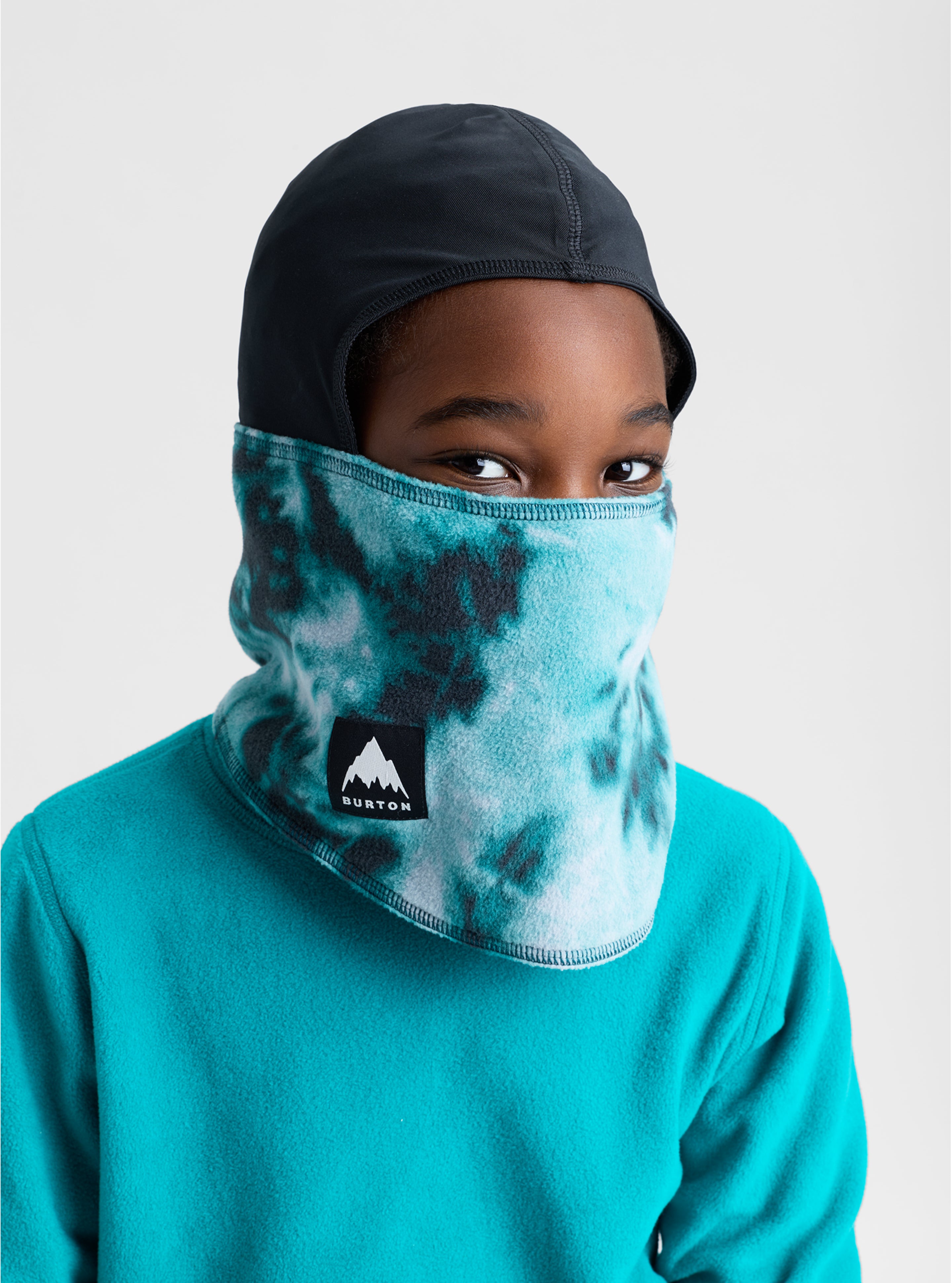 Burton Balaclava ansiktsmaske True Black barn vindtett