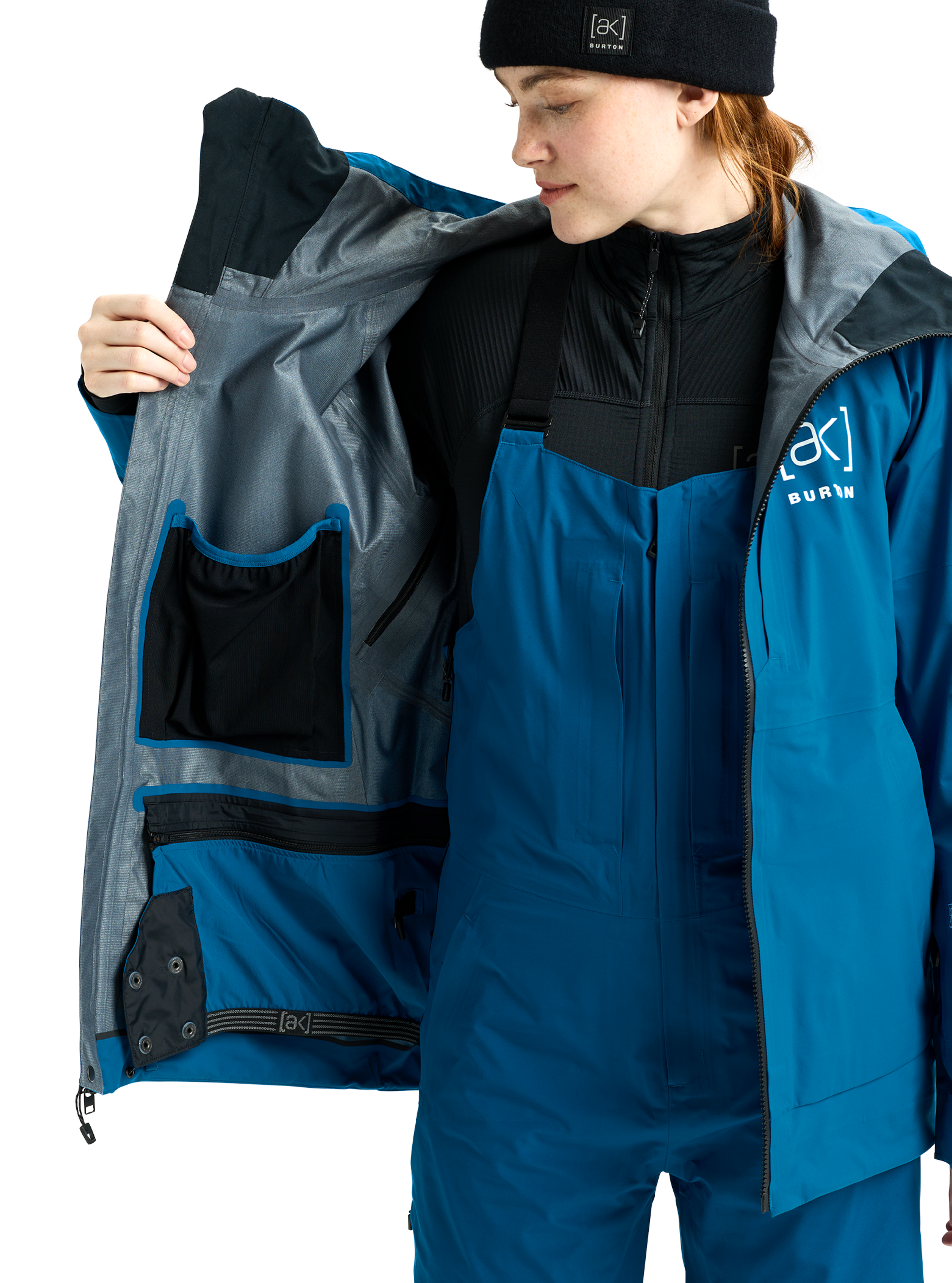 Burton ak Kimmy GORE-TEX 3L Stretch jakke Blue Teal vanntett