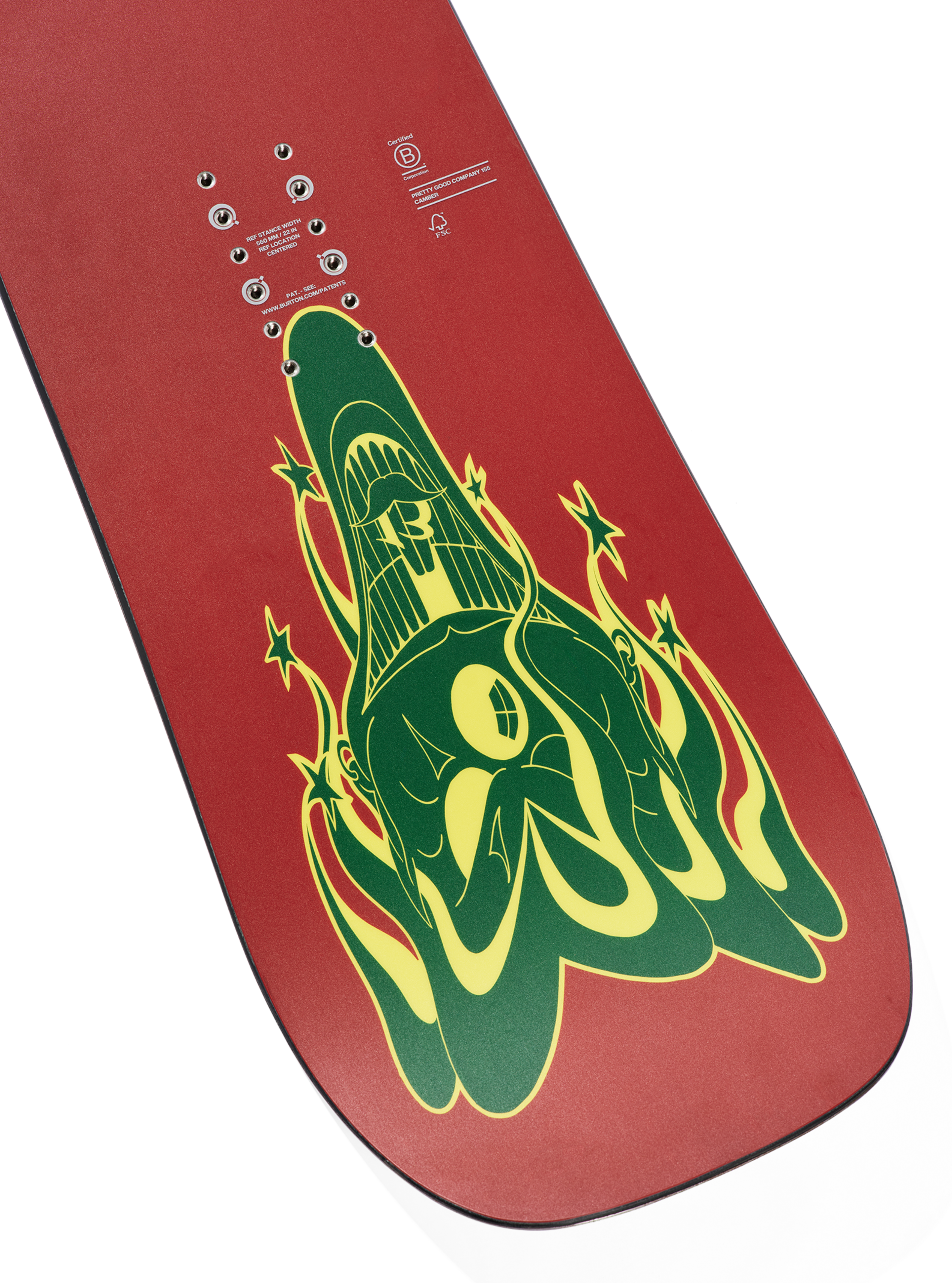Burton Pretty Good Company Camber snowboard 155 Joker