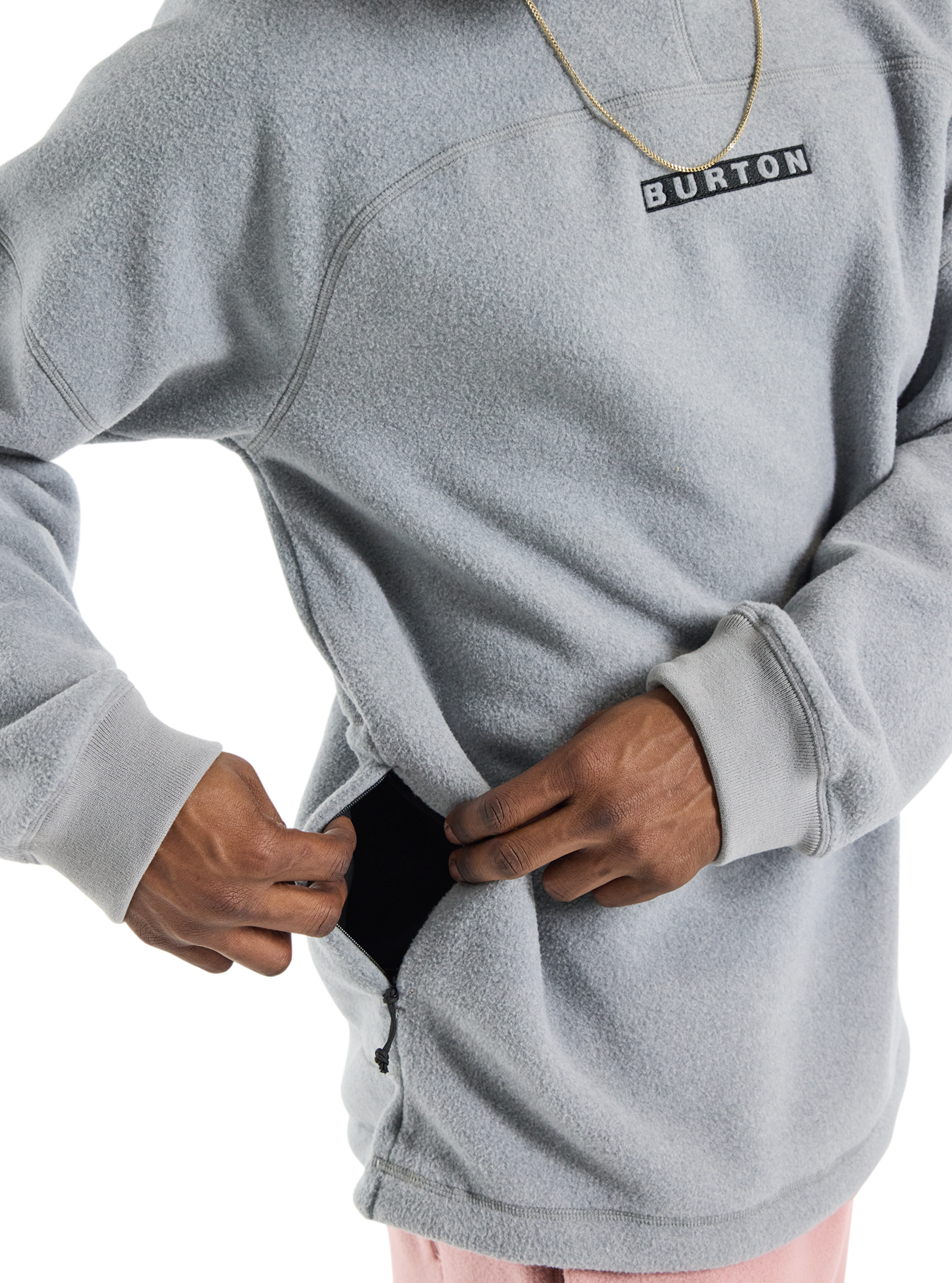 Burton Cinder Crewneck fleecegenser True Black myk