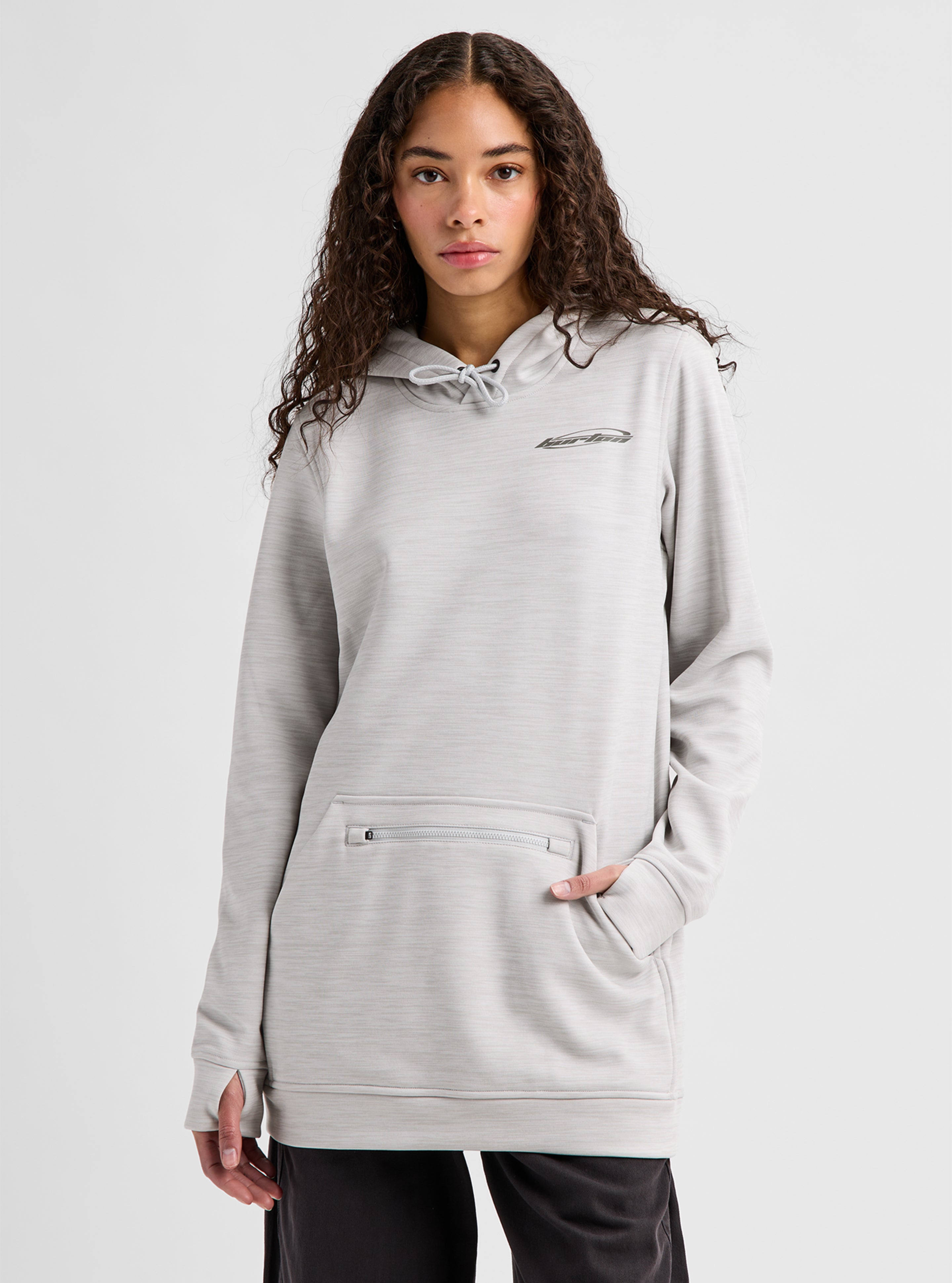 Burton Oak Long hettegenser dame Dried Moss Heather