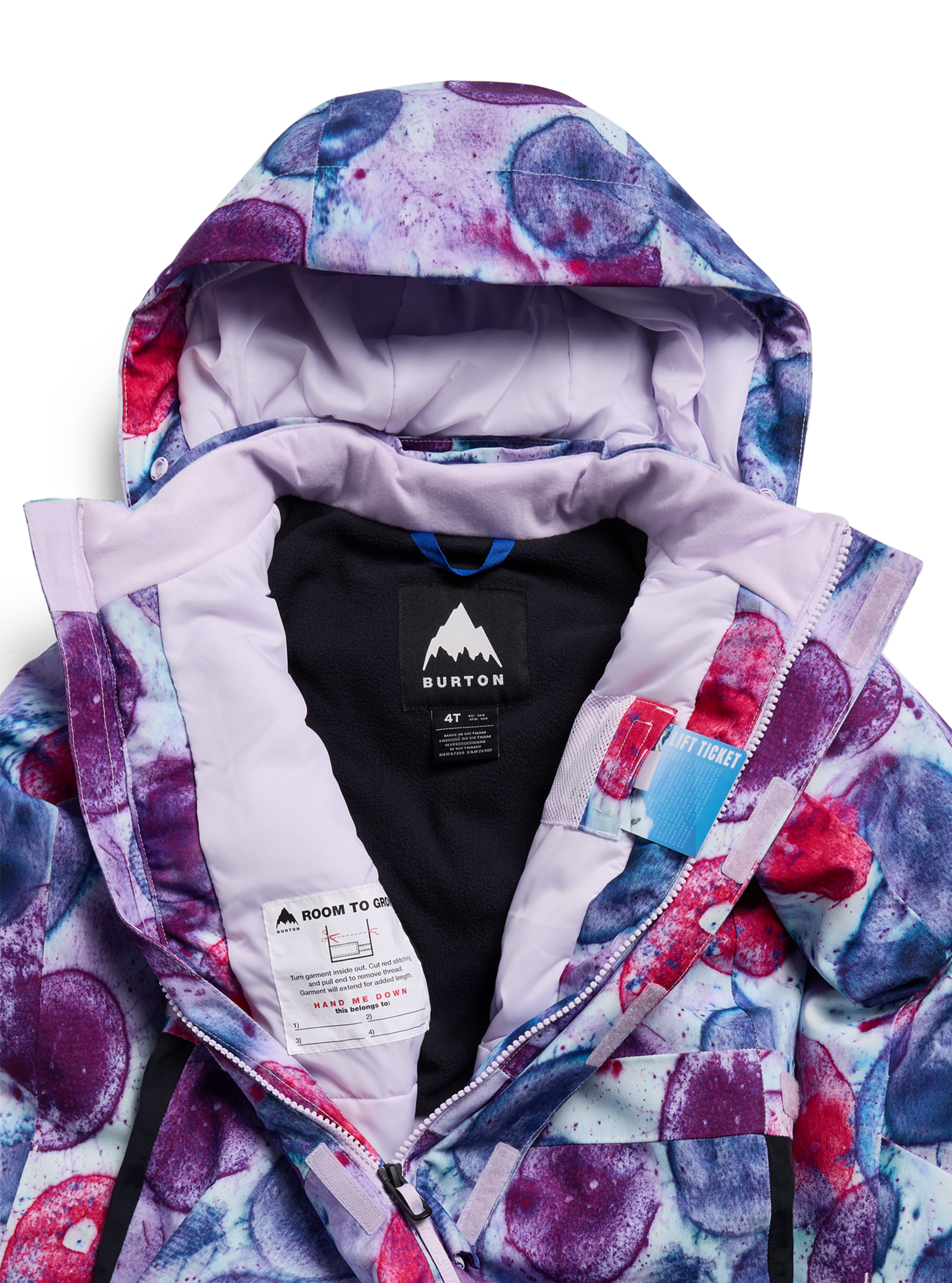 Burton 2L One Piece vinterdress barn Crumple Dye varm