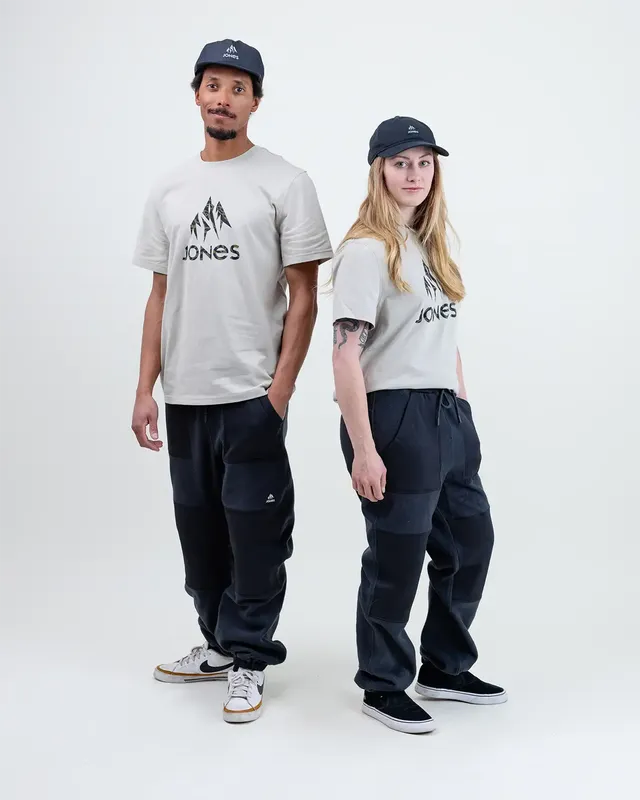 Jones Truckee Organic Cotton Tee t-skjorte Smoke Gray unisex