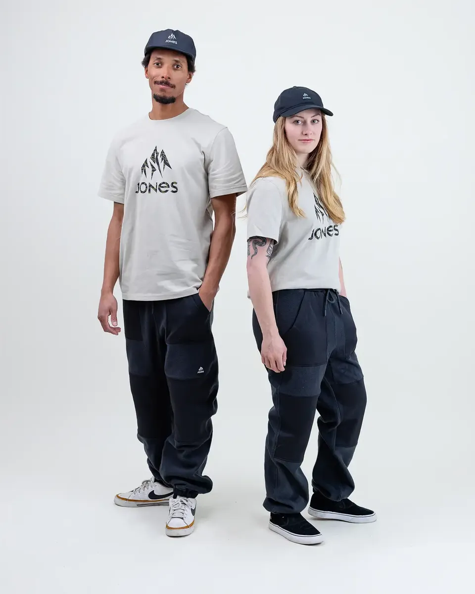 Jones Truckee Organic Cotton Tee t-skjorte Smoke Gray unisex