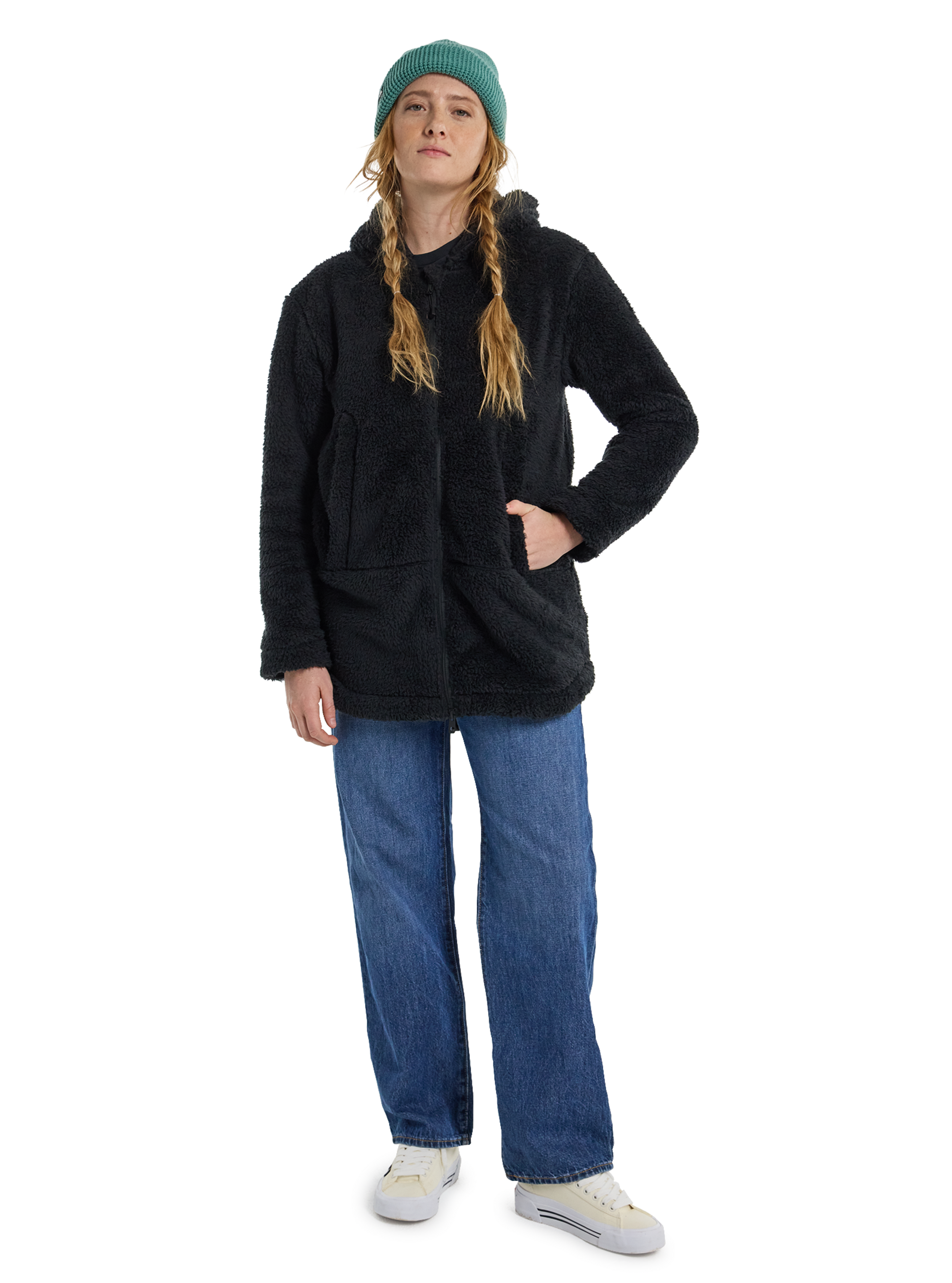 Burton Minxy Hi-Loft Full-Zip fleecejakke true black varm