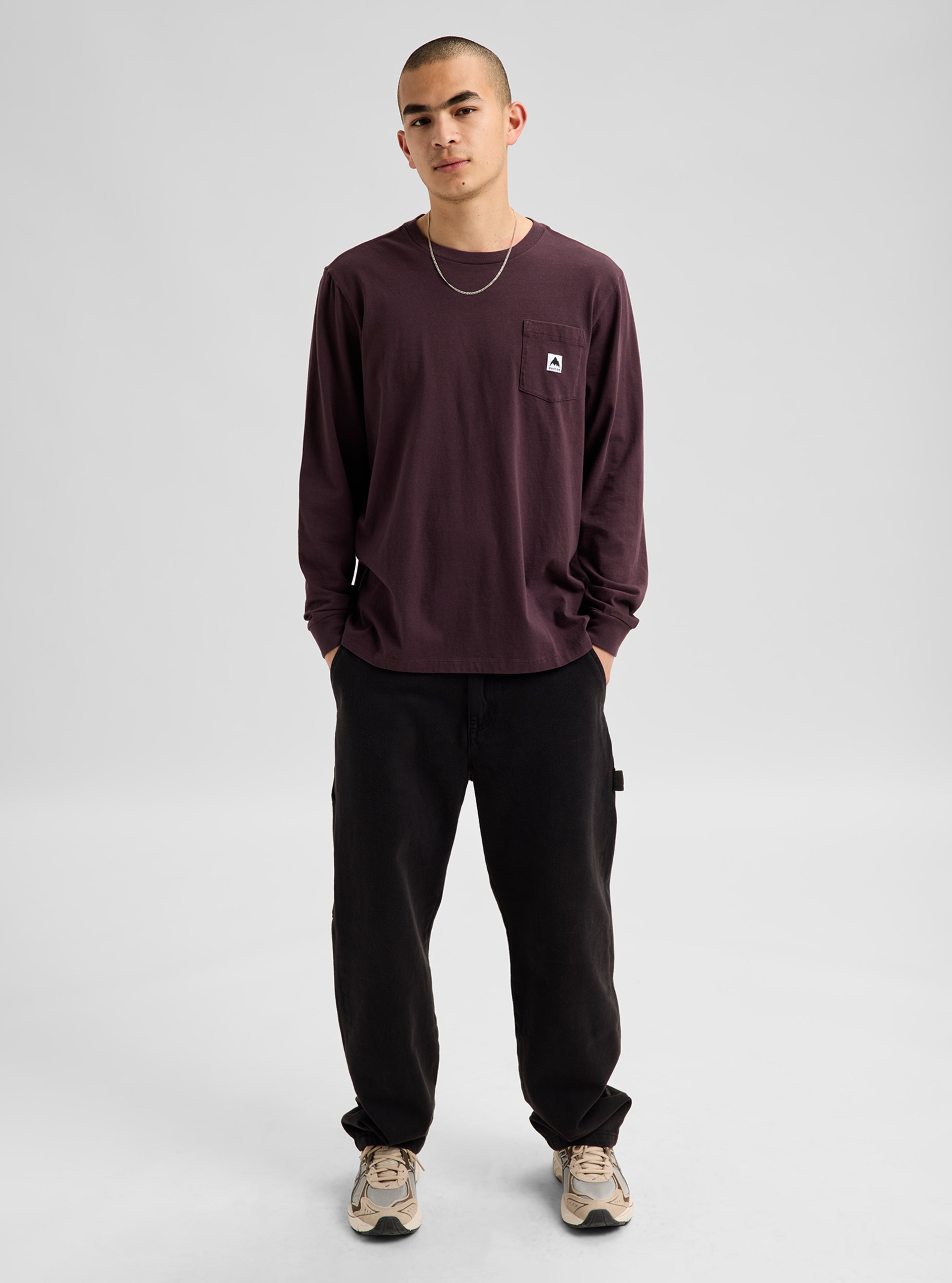 Burton Colfax langermet t-skjorte Bear Hug Brown bomull