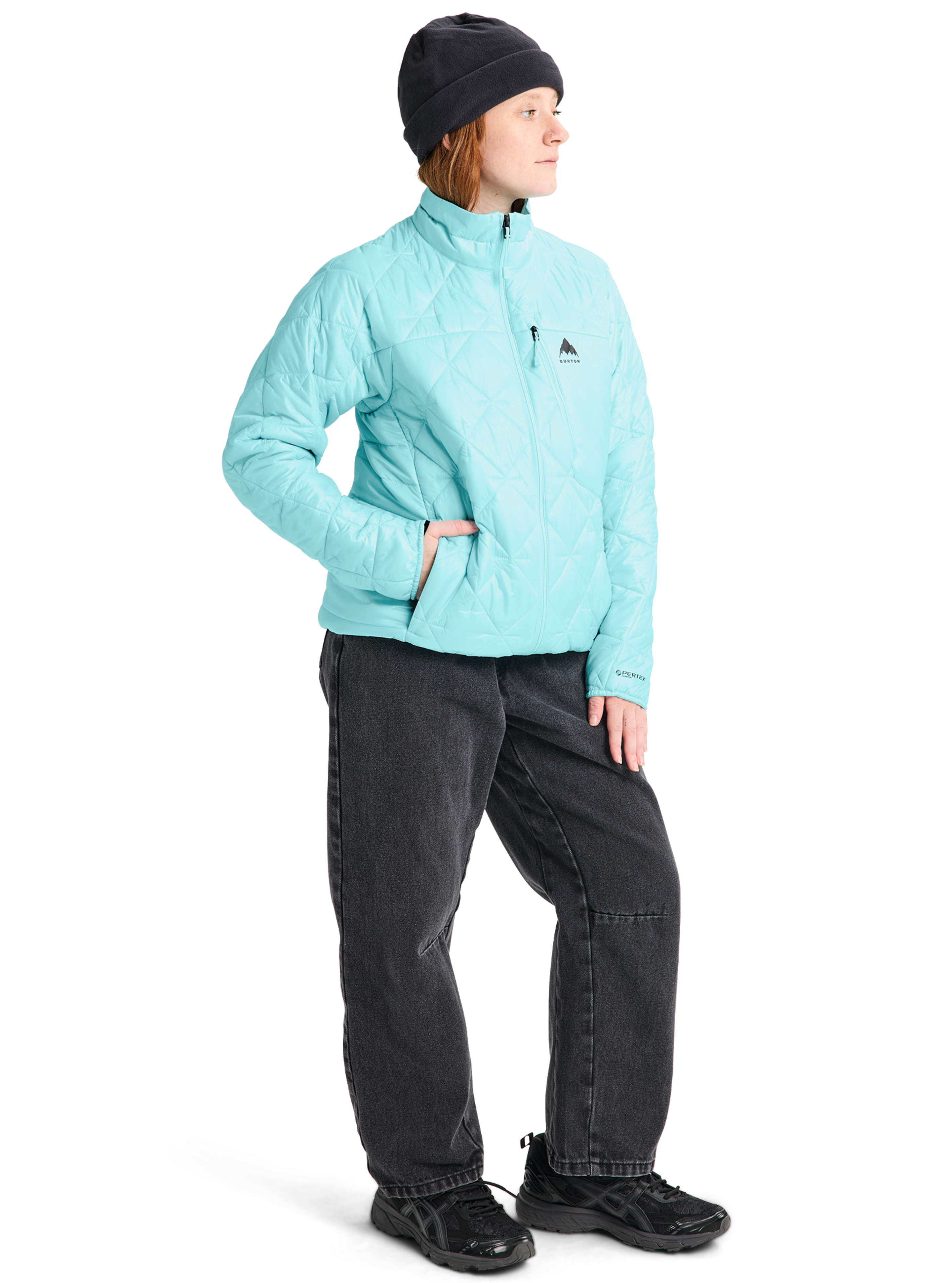 Burton Reserve syntet boblejakke dame lys teal