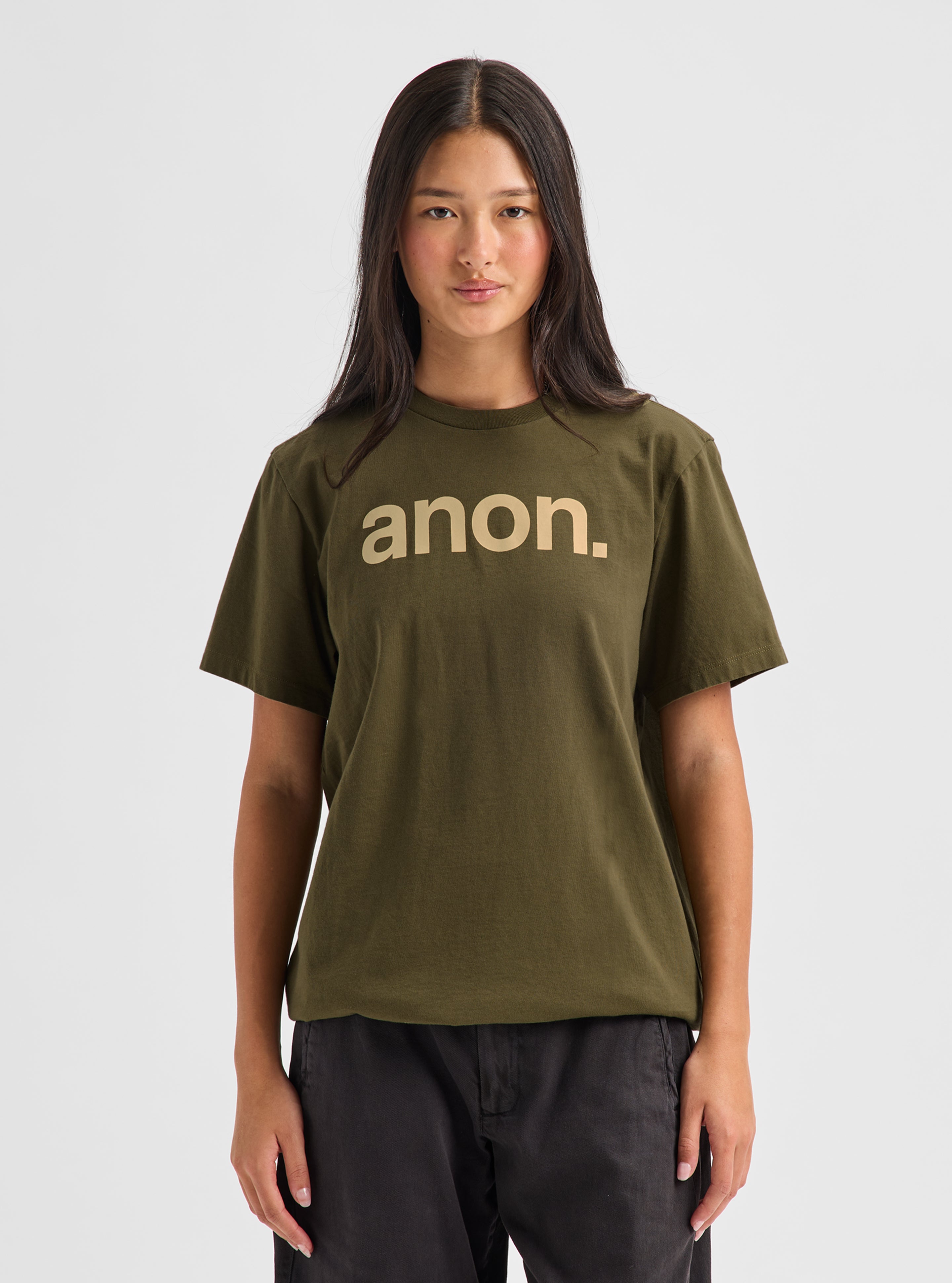 Burton Anon t-skjorte Dried Moss økologisk