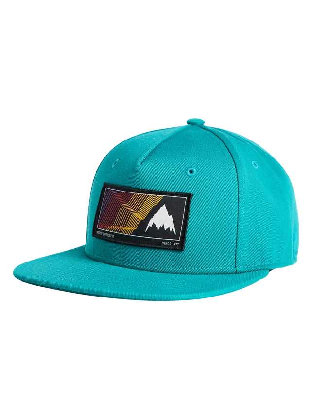 Burton Elmore caps barn Pacific Teal flat brem