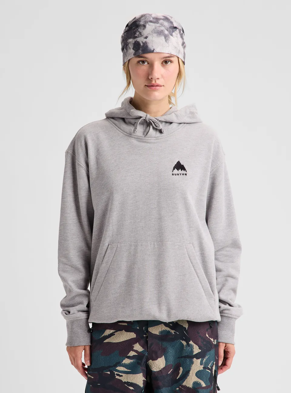 Burton Mountain Pullover hettegenser Spiced Chai økologisk bomull
