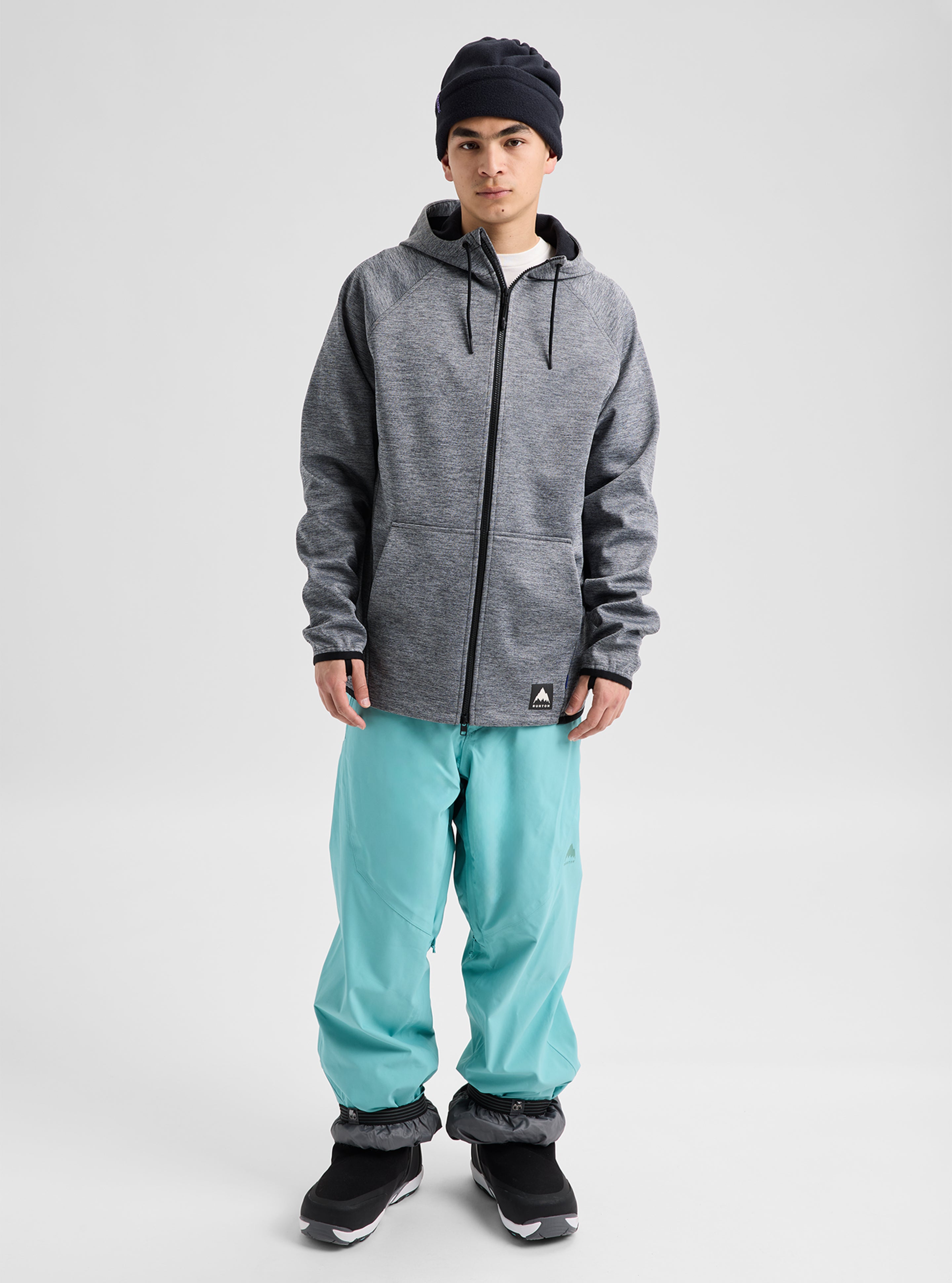 Burton Crown Weatherproof fullzip fleece herre svart