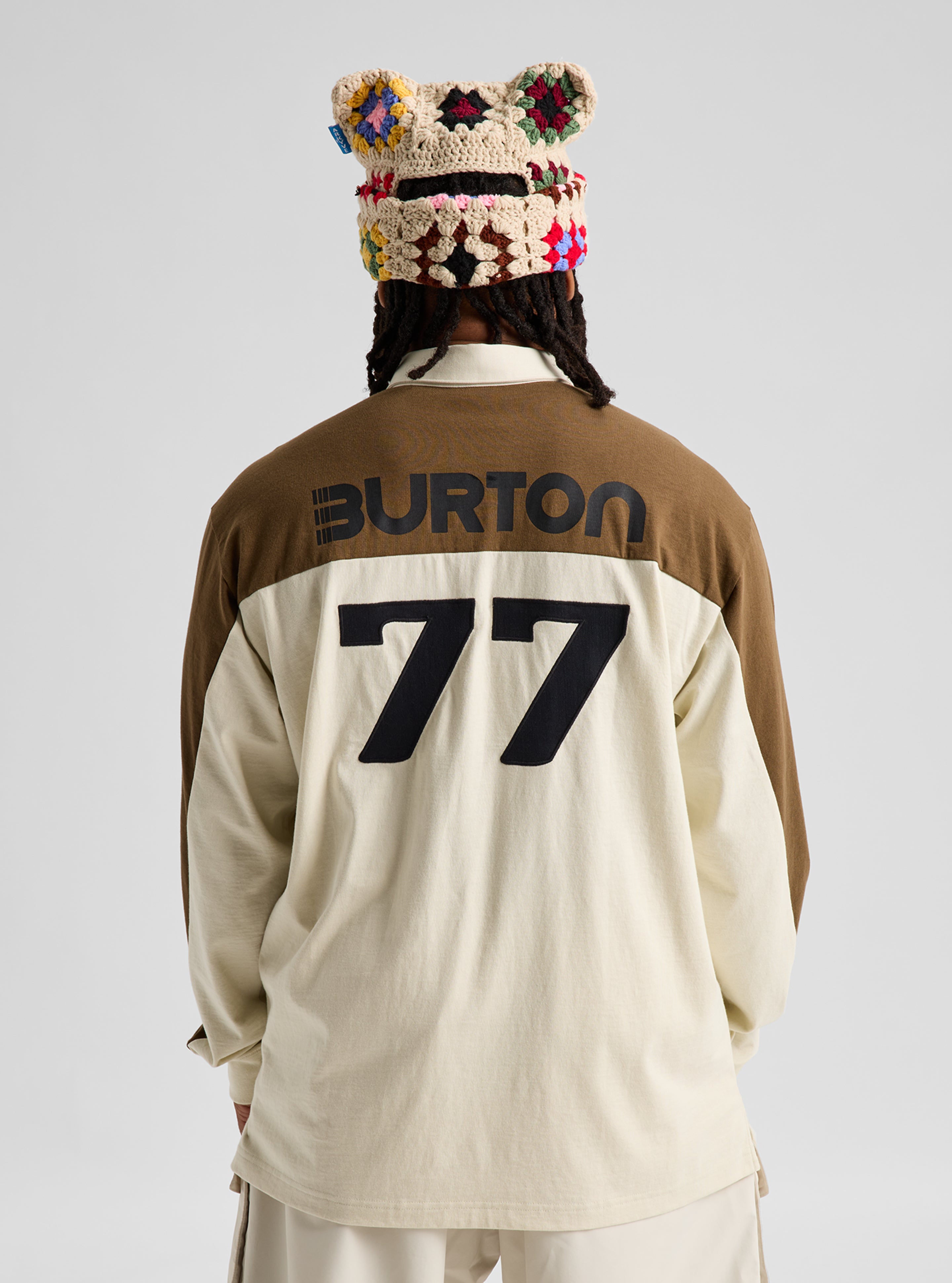 Burton Rugby skjorte True Black økologisk bomull