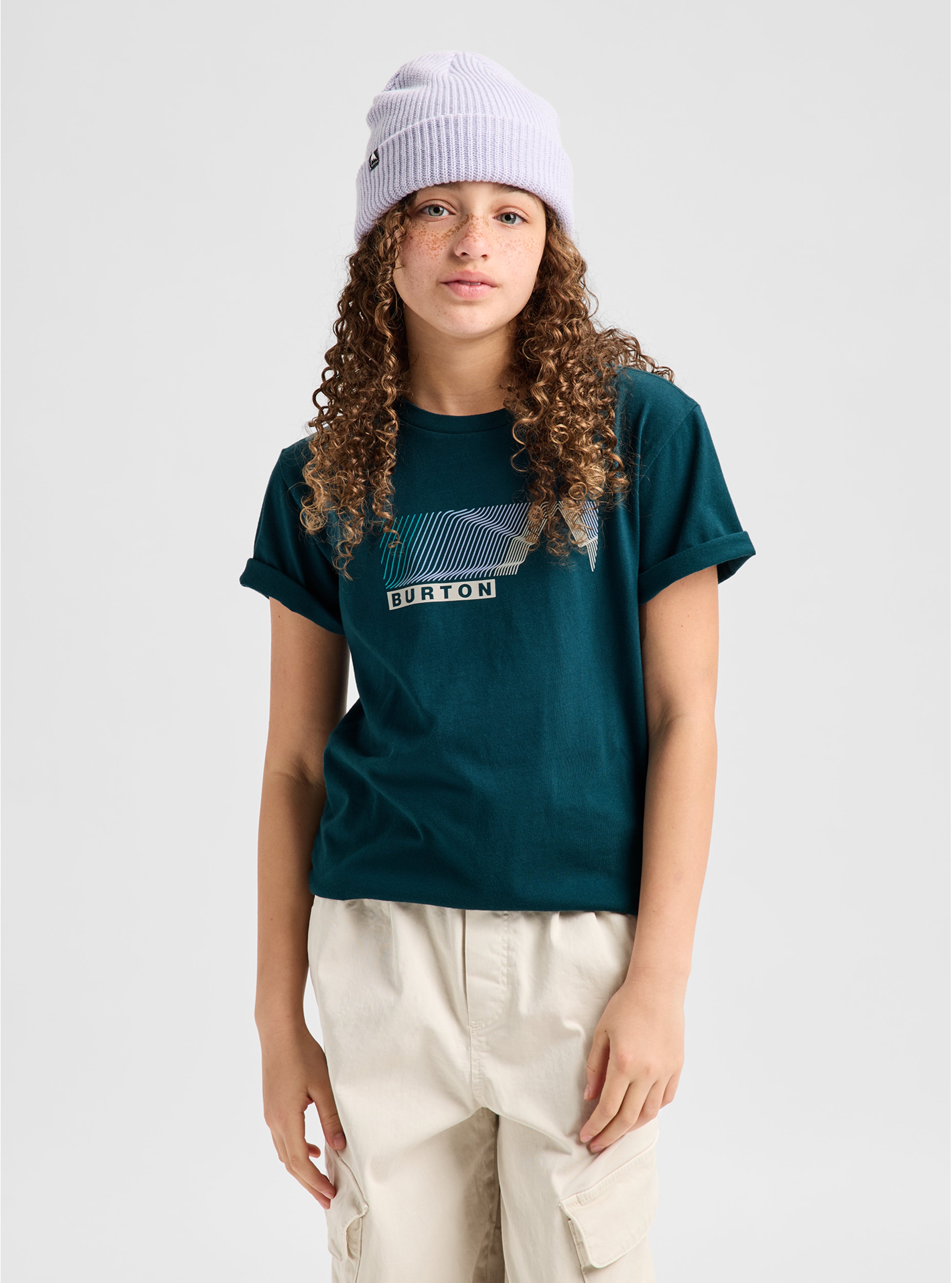 Burton Elmore t-skjorte barn Atlantic Teal bomull