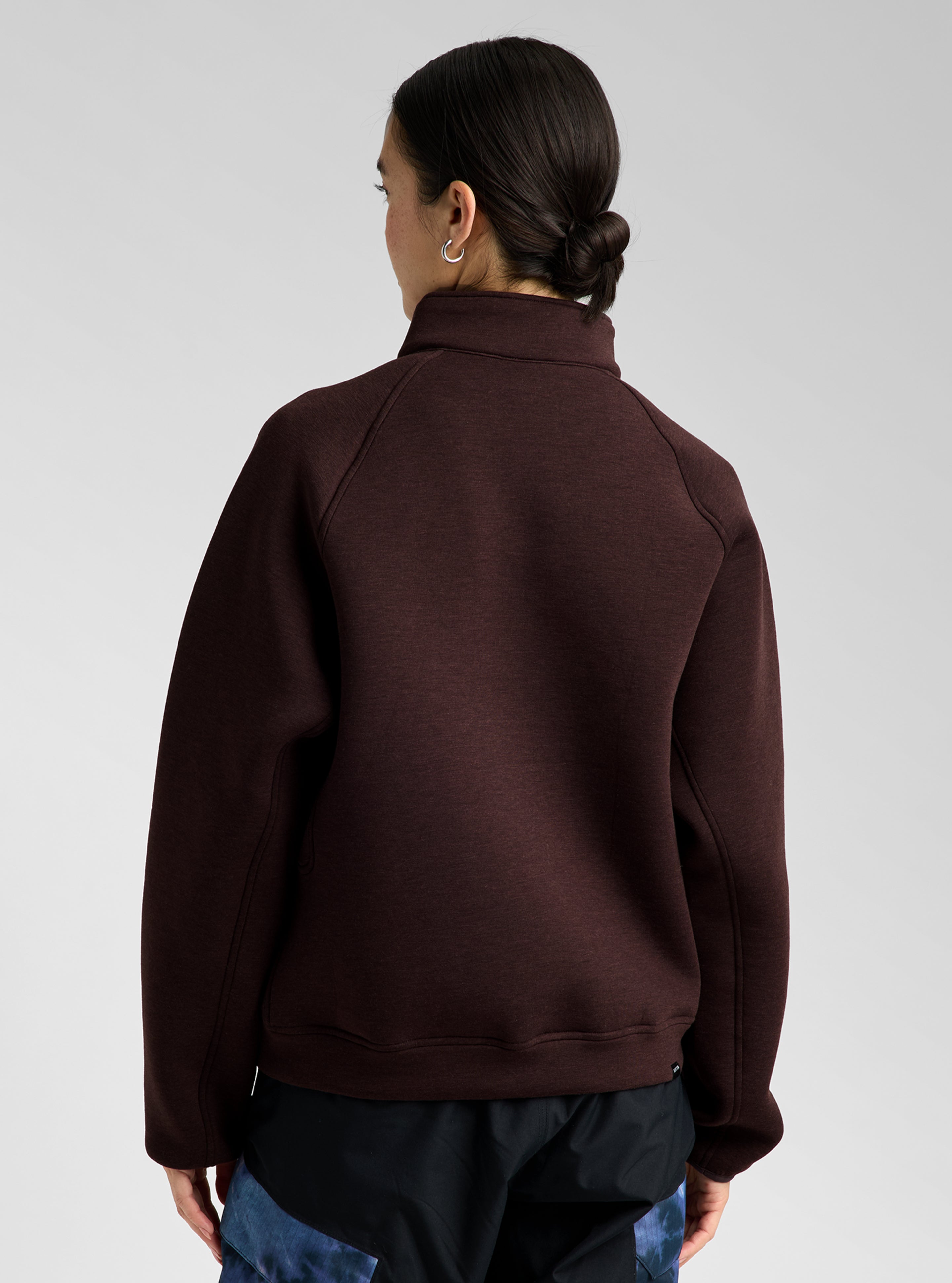 Burton SpaceCloud 1/4 Zip genser dame svart myk