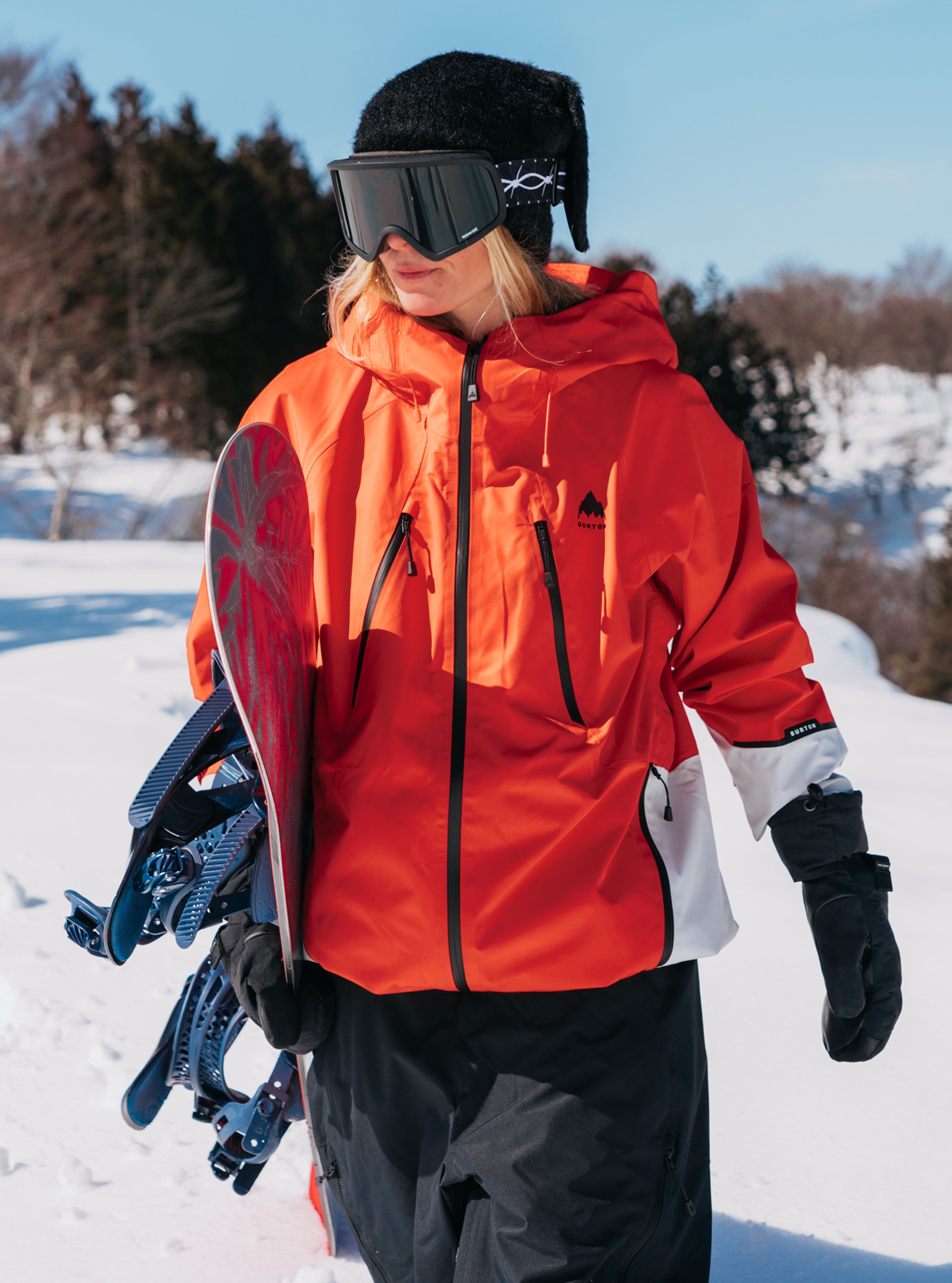 Burton Reserve GORE-TEX skalljakke dame Fiesta Red