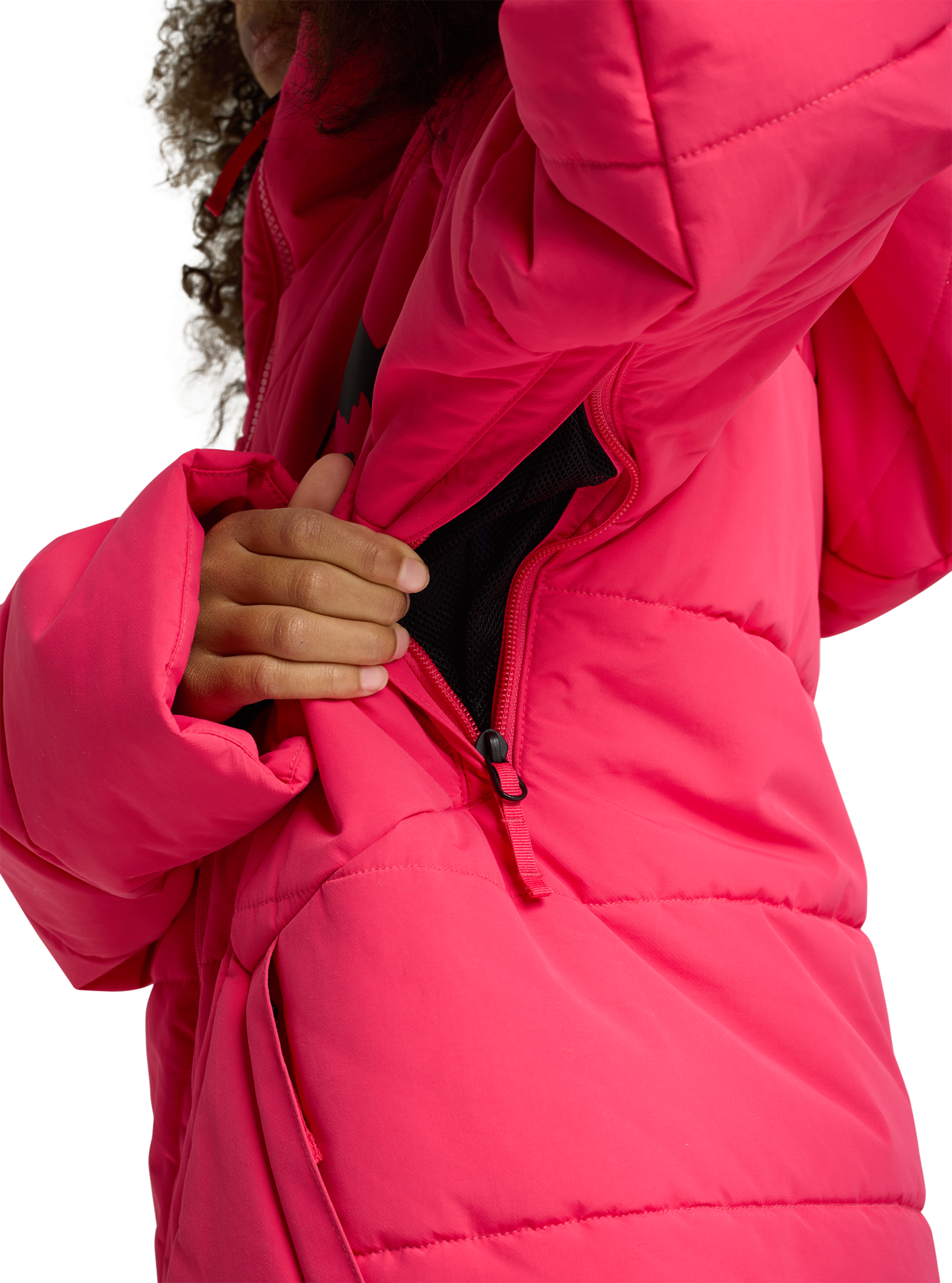Burton Spindal 2L barnejakke Azalea Pink isolert