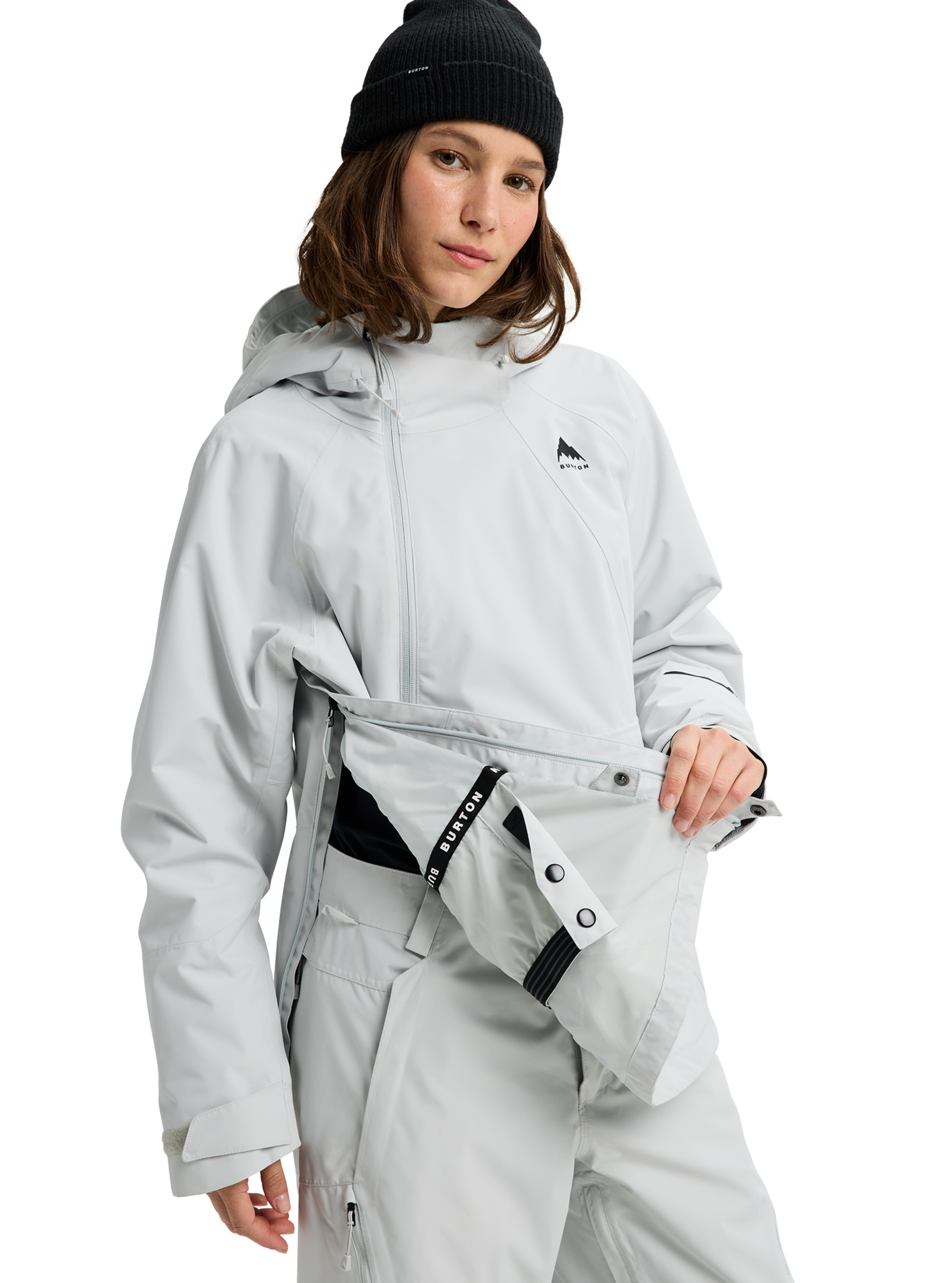 Burton Reserve 2L Relaxed Anorak skalljakke dame brun