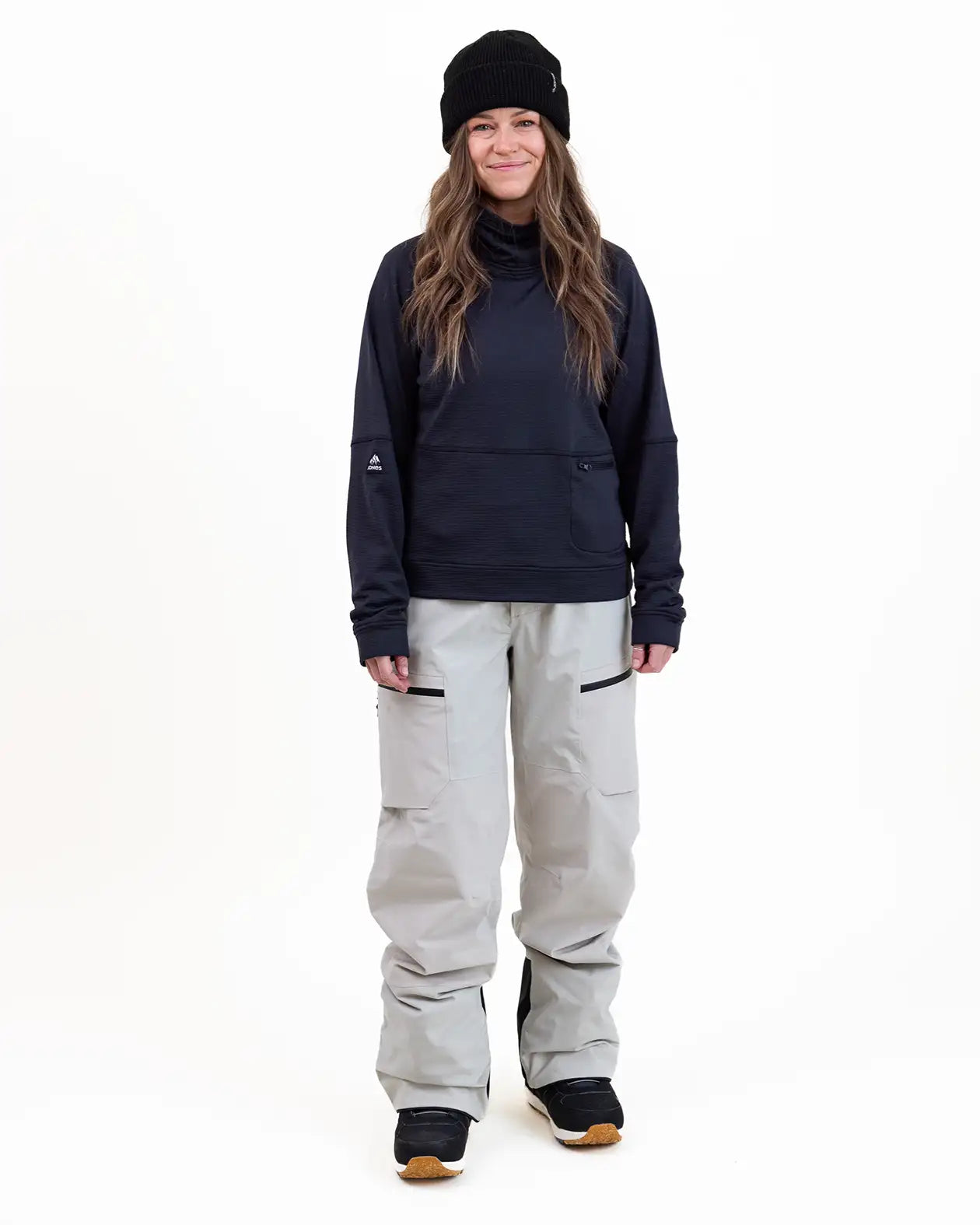Jones Flagship 2026 fleece dame stealth black pustende