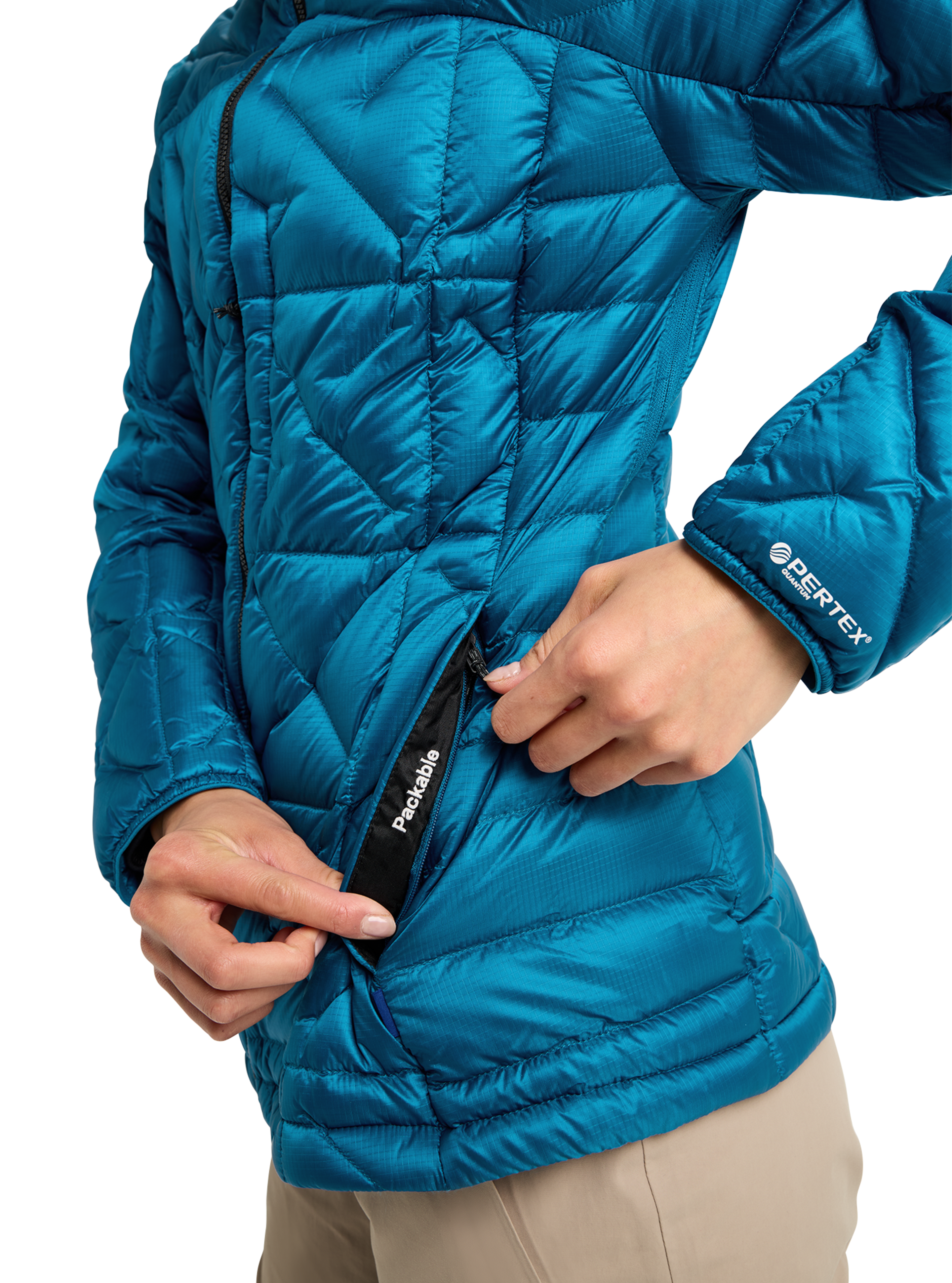 Burton [ak] Baker dunjakke dame Blue Teal isolerende