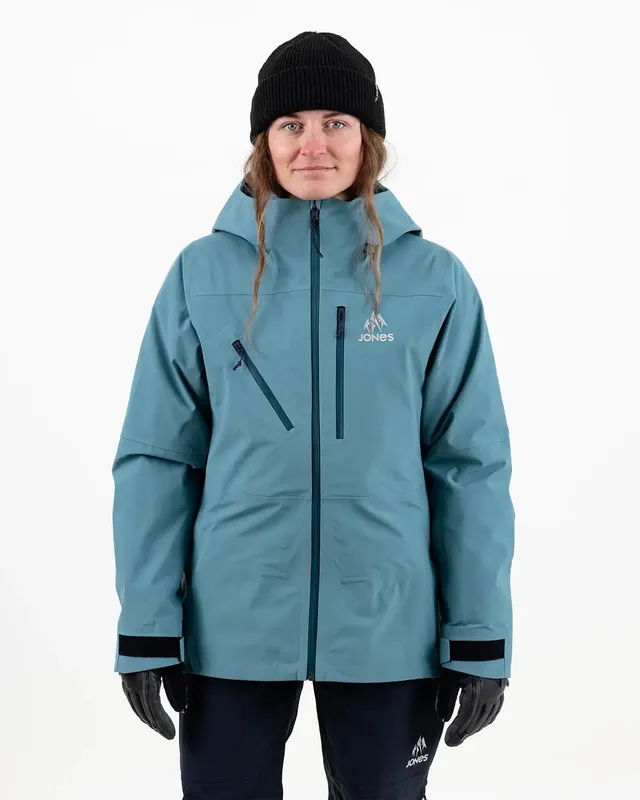 Jones Shralpinist Stretch Recycled 3L jakke dame Atlantic Blue