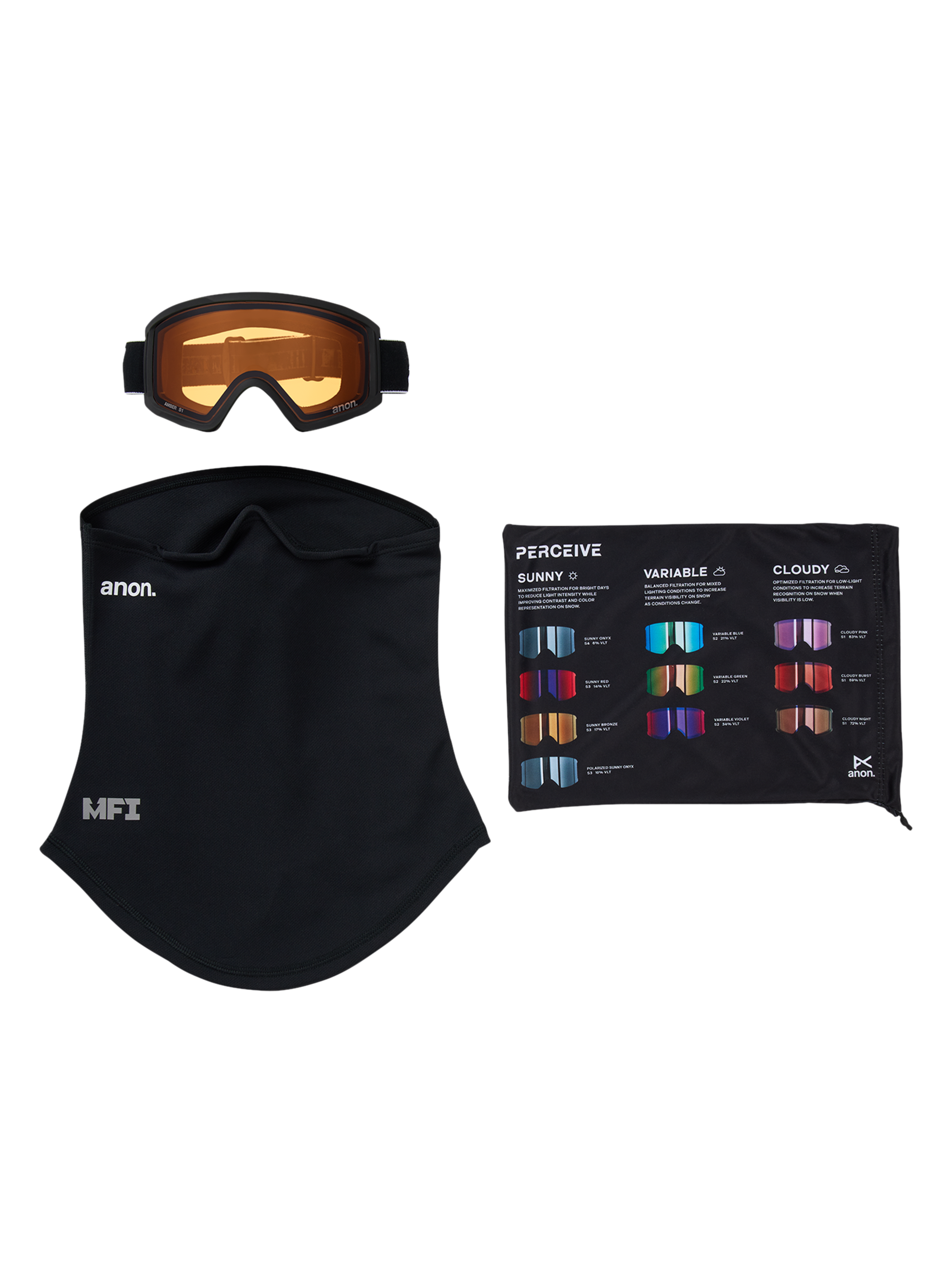 Anon Tracker 2.0 skibrille barn MFI Silver Amber