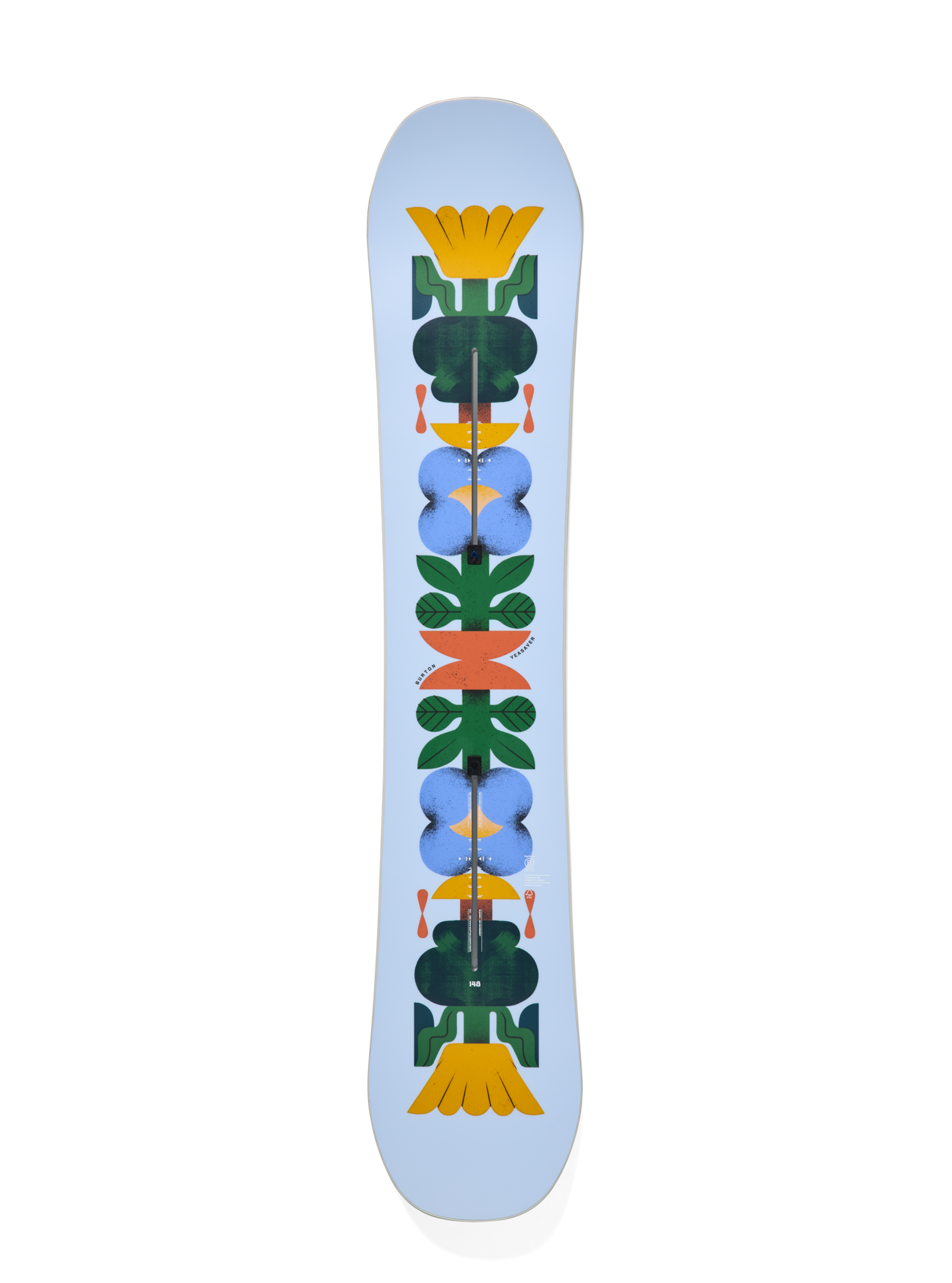 Burton Yeasayer snowboard Flora 148 PurePop camber