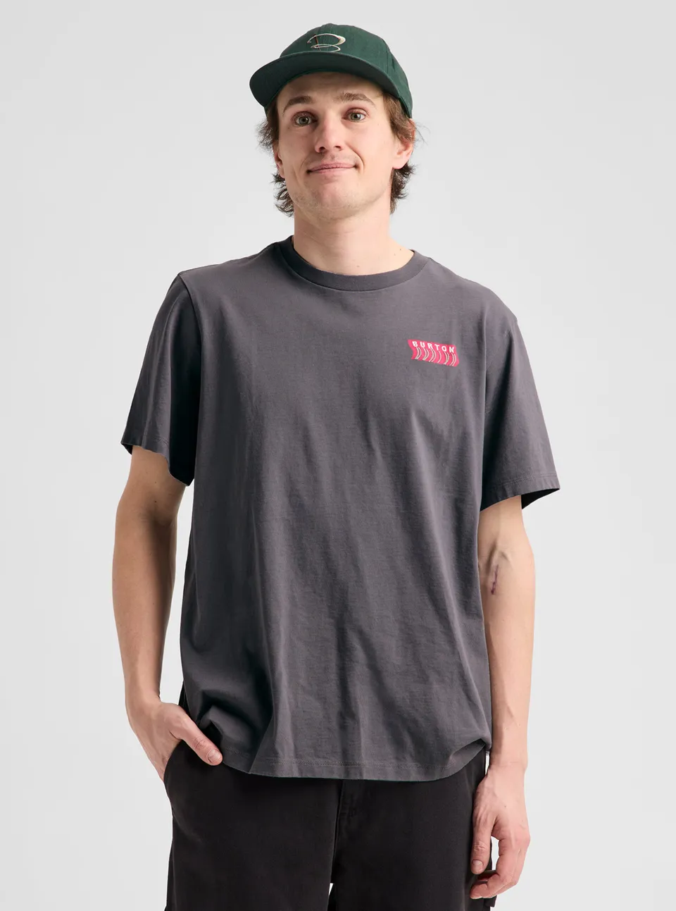 Burton Throwback 1992 t-skjorte gotham gray bomull