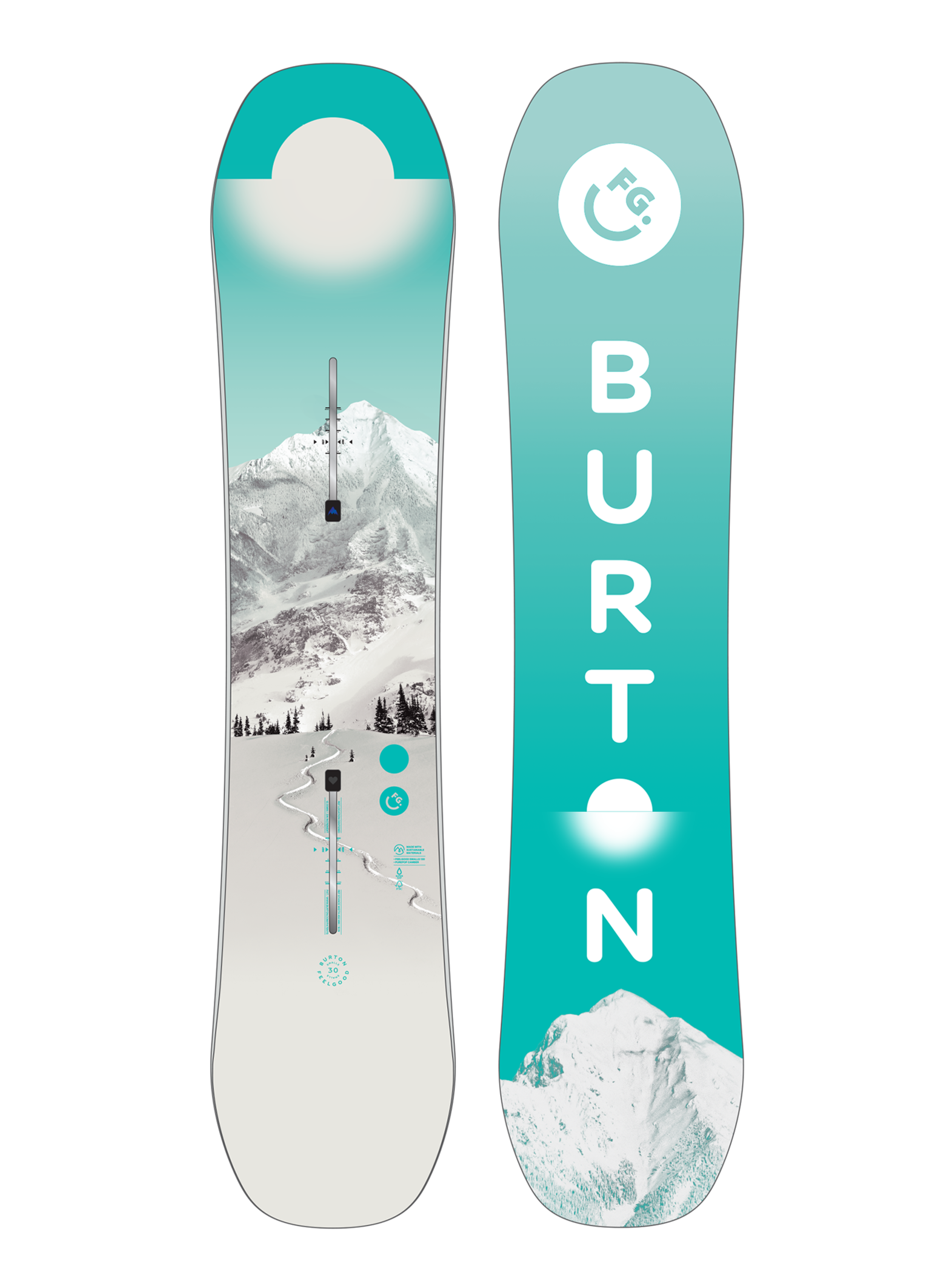Burton Feelgood Smalls snowboard 140 camber barn