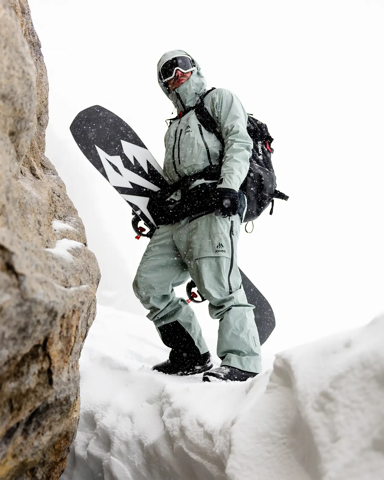 Jones Higher Gore-Tex 3L herrejakke stealth black 3-lags