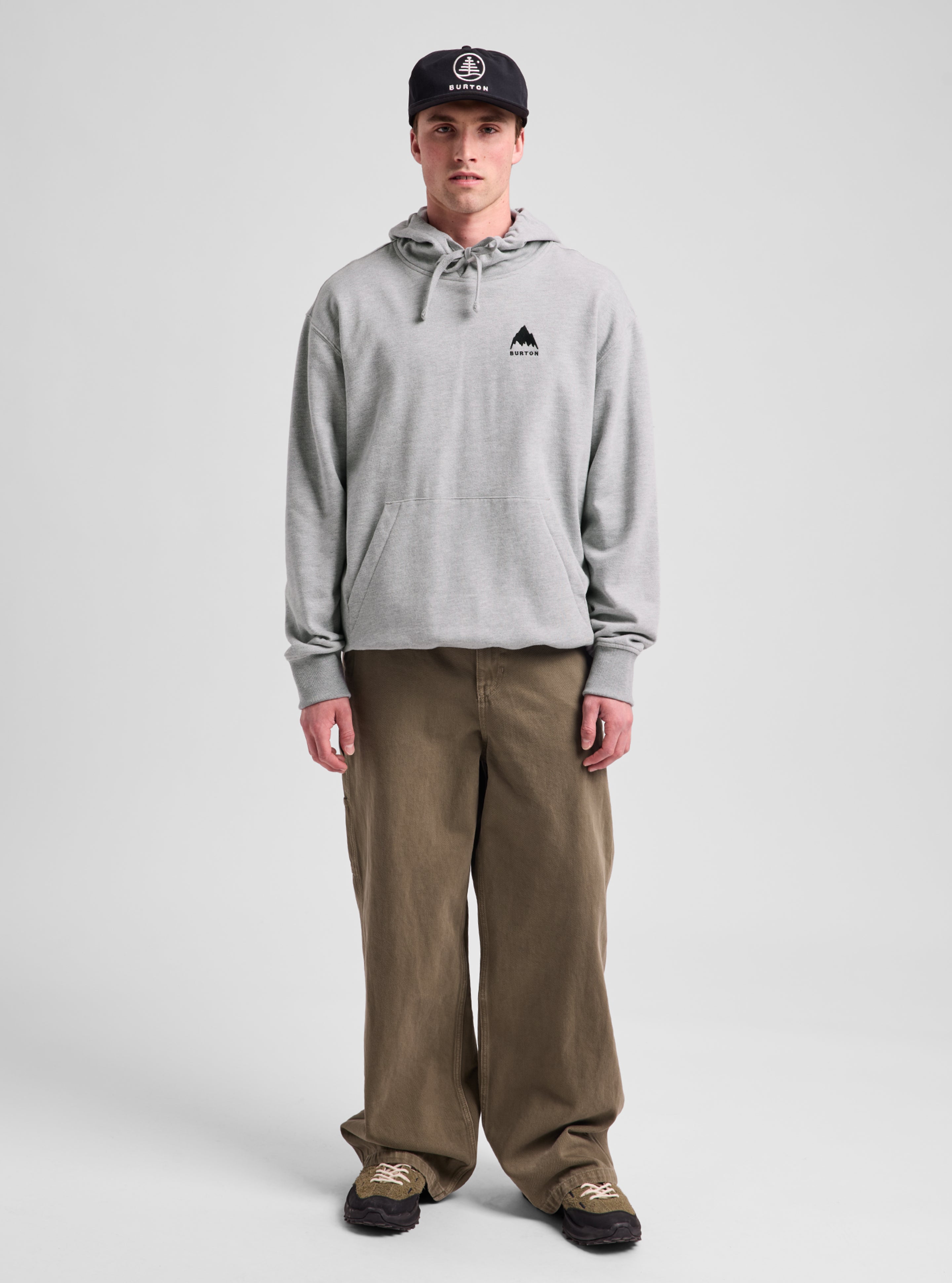 Burton Mountain Pullover hettegenser Spiced Chai økologisk bomull