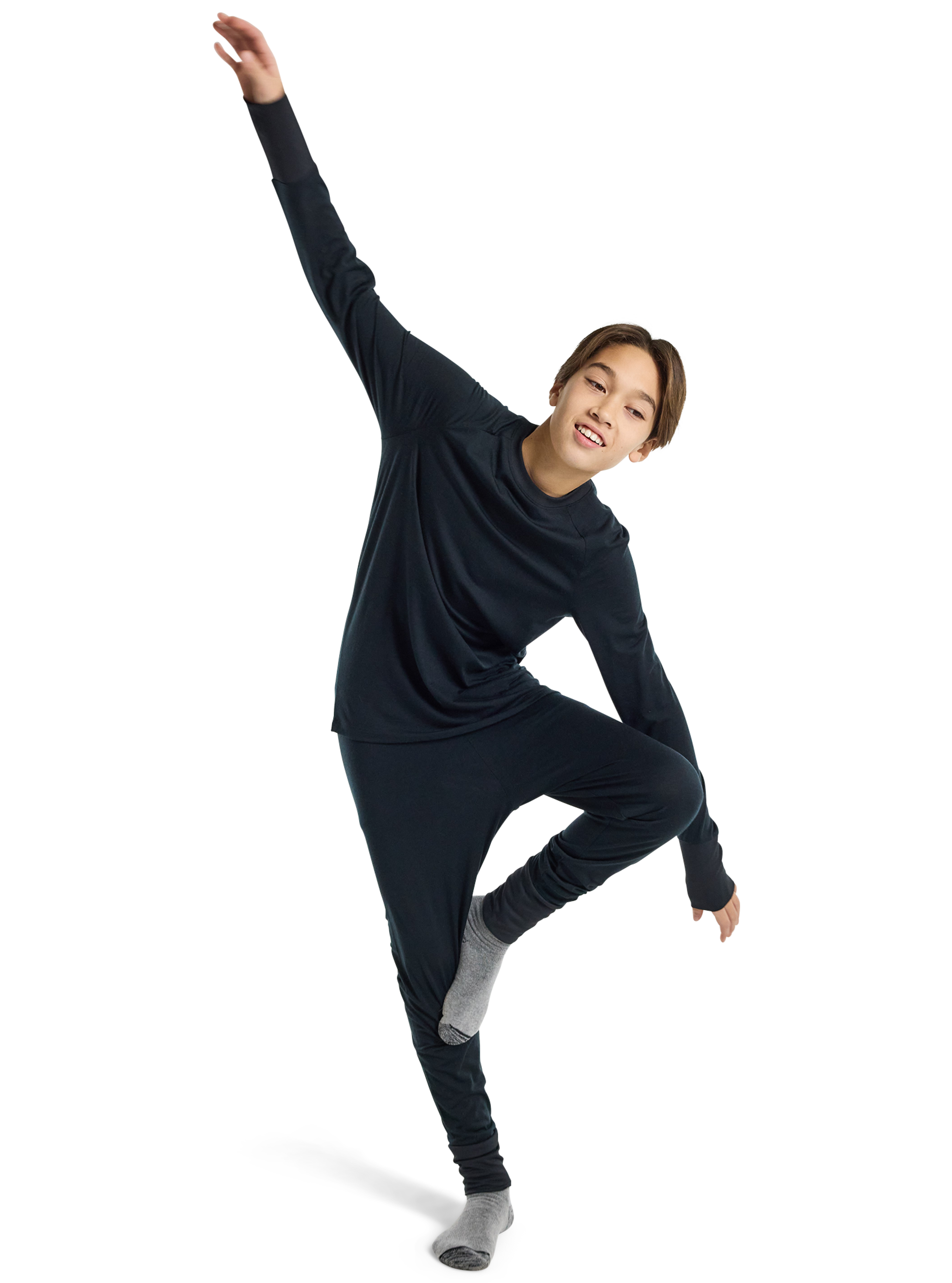 Burton Merino Wool Base Layer Set ullundertøy barn lett lilla
