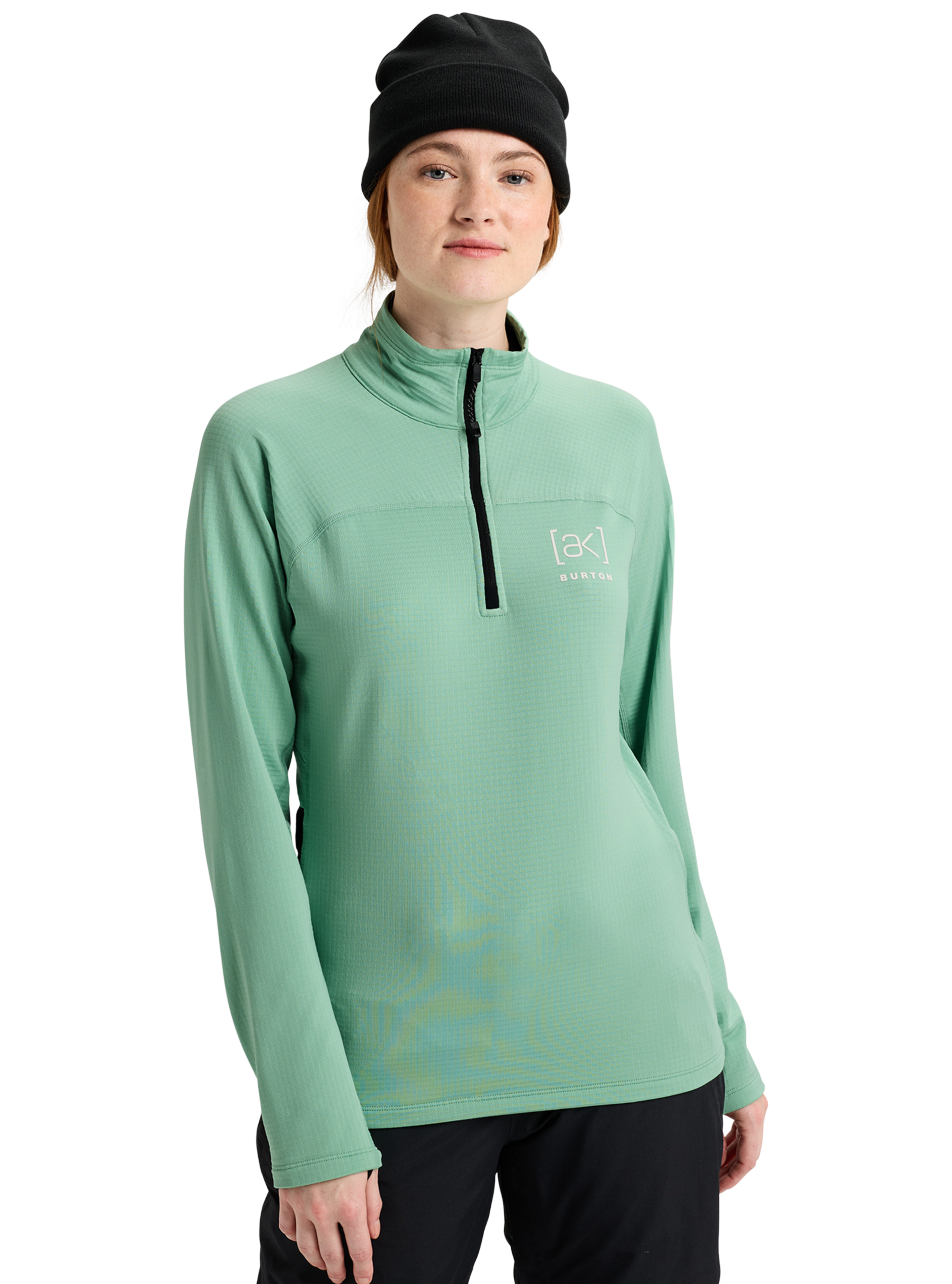 Burton [ak] Helium Grid fleecegenser dame blå quarter-zip
