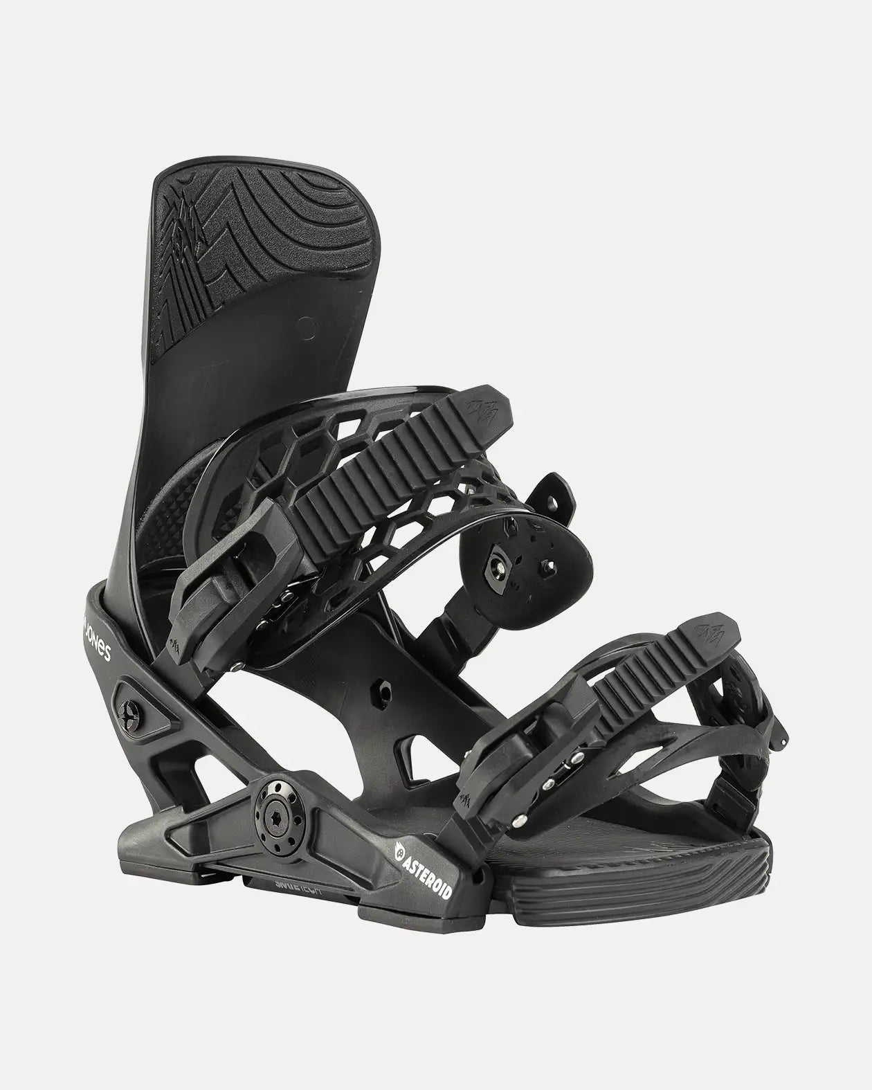 Jones Asteroid snowboardbinding Eclipse Black ungdom S myk