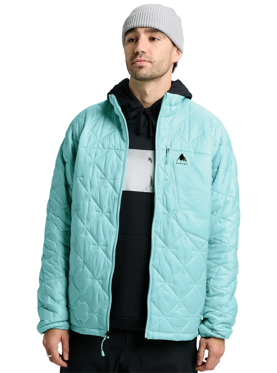 Burton Reserve pufferjakke light teal herre