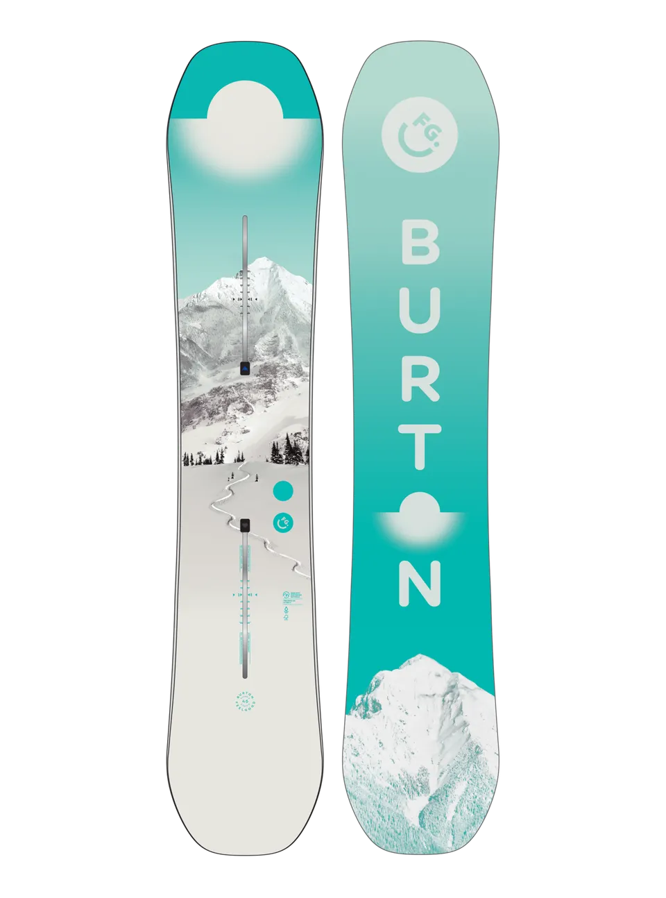 Burton Feelgood Flying V snowboard dame First Tracks 149 pudder