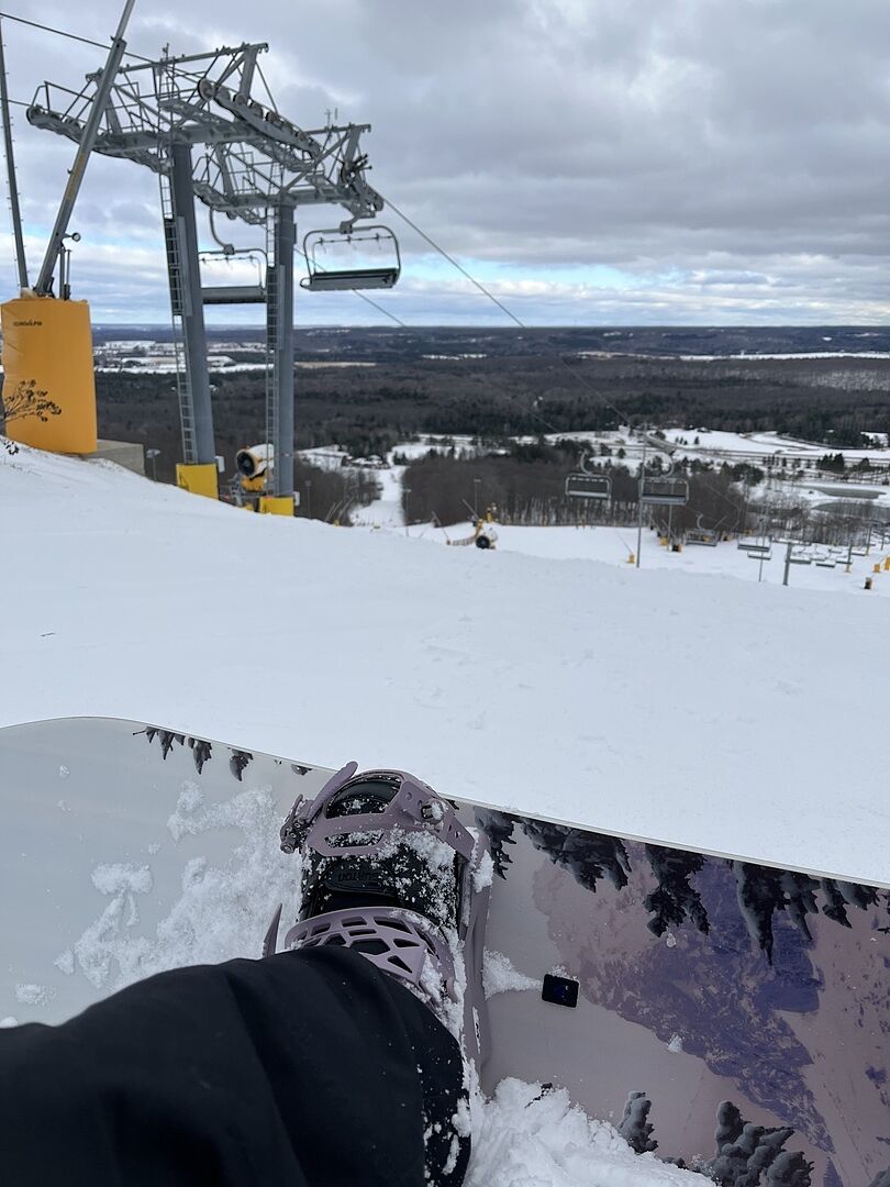 Burton Feelgood Flying V snowboard dame First Tracks 149 pudder