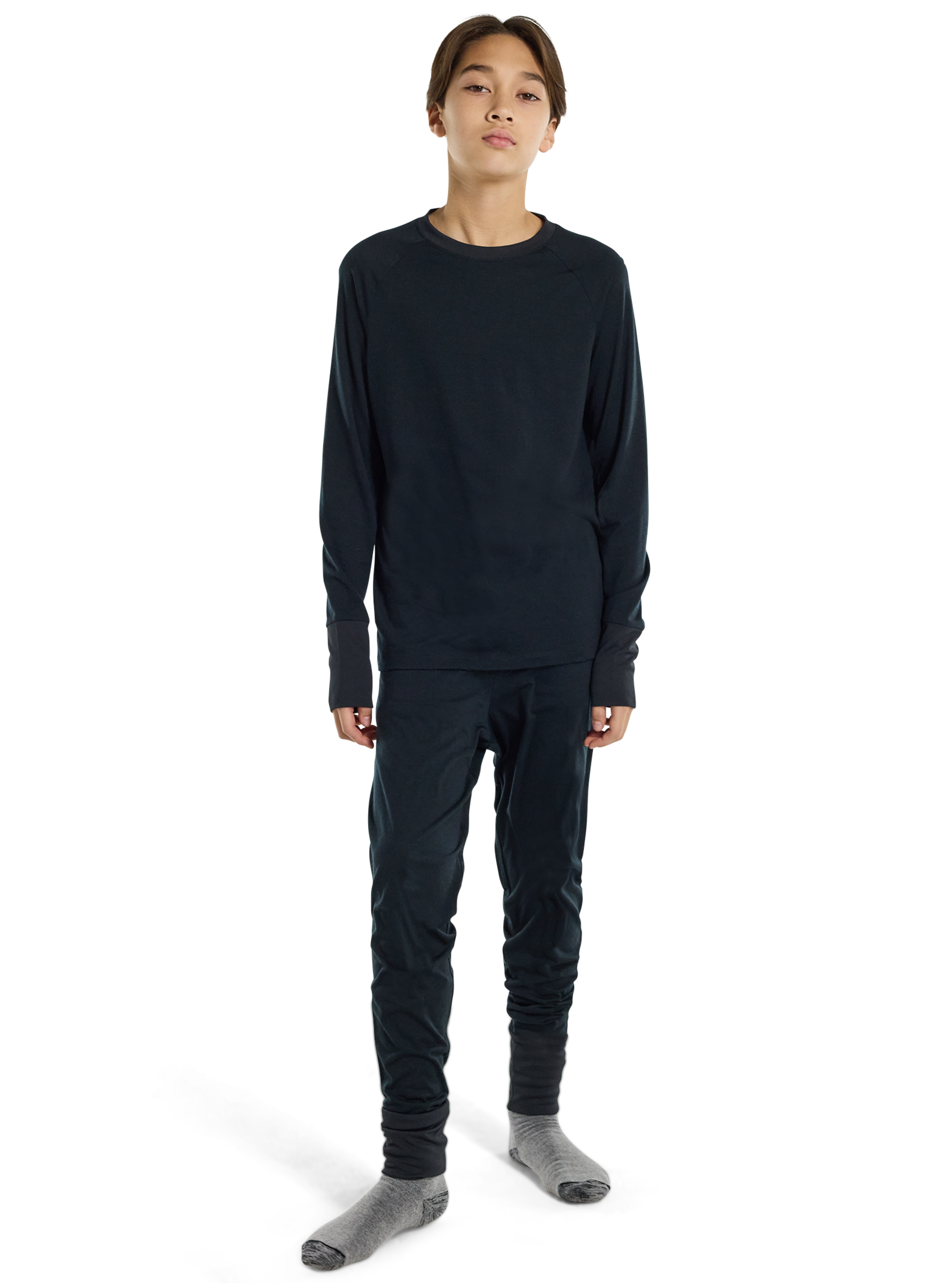 Burton Merino Wool Base Layer Set ullundertøy barn lett lilla