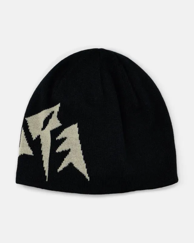 Jones MTN Logo Beanie lue Stealth Black resirkulert