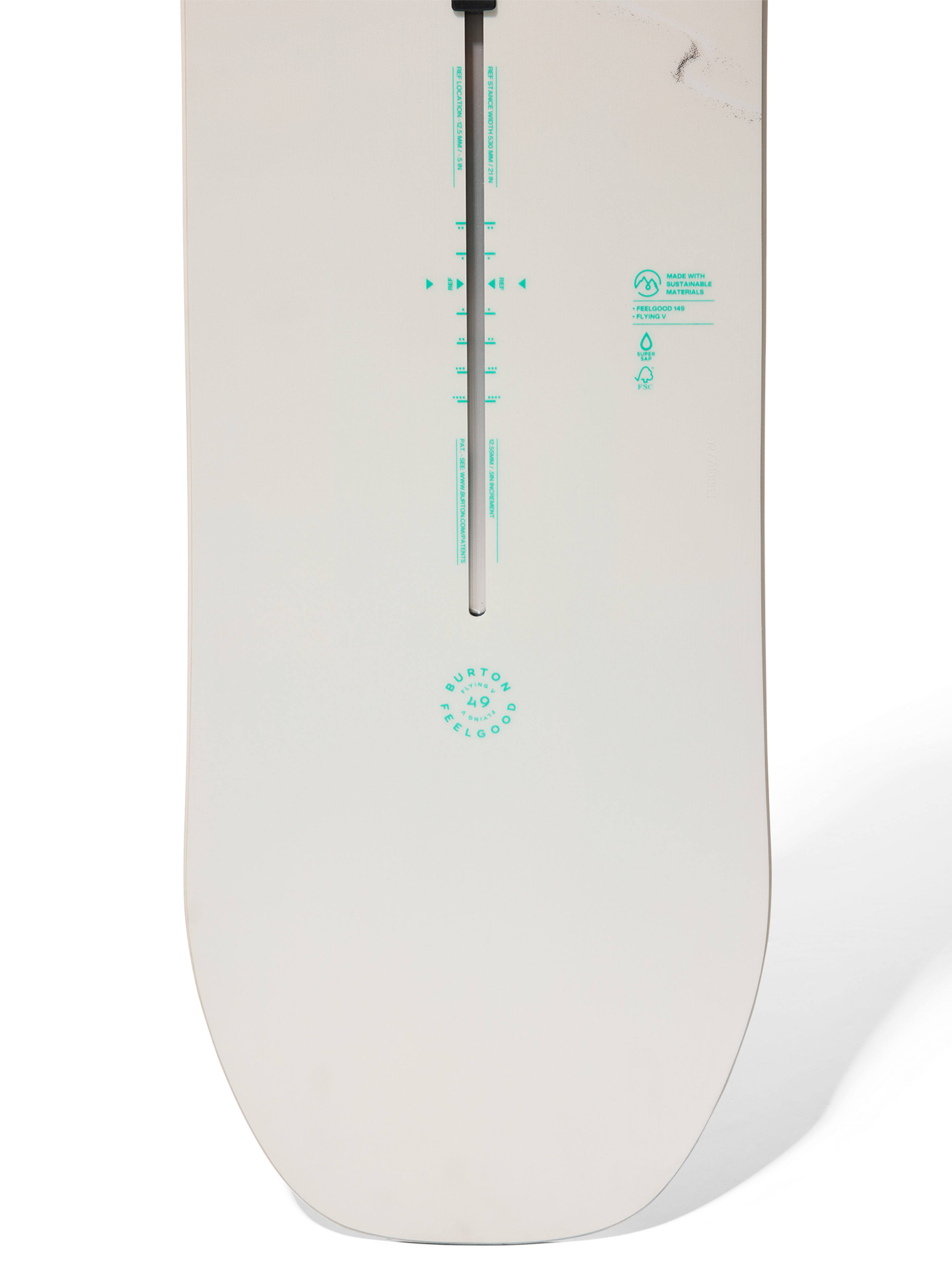 Burton Feelgood Flying V snowboard dame First Tracks 149 pudder