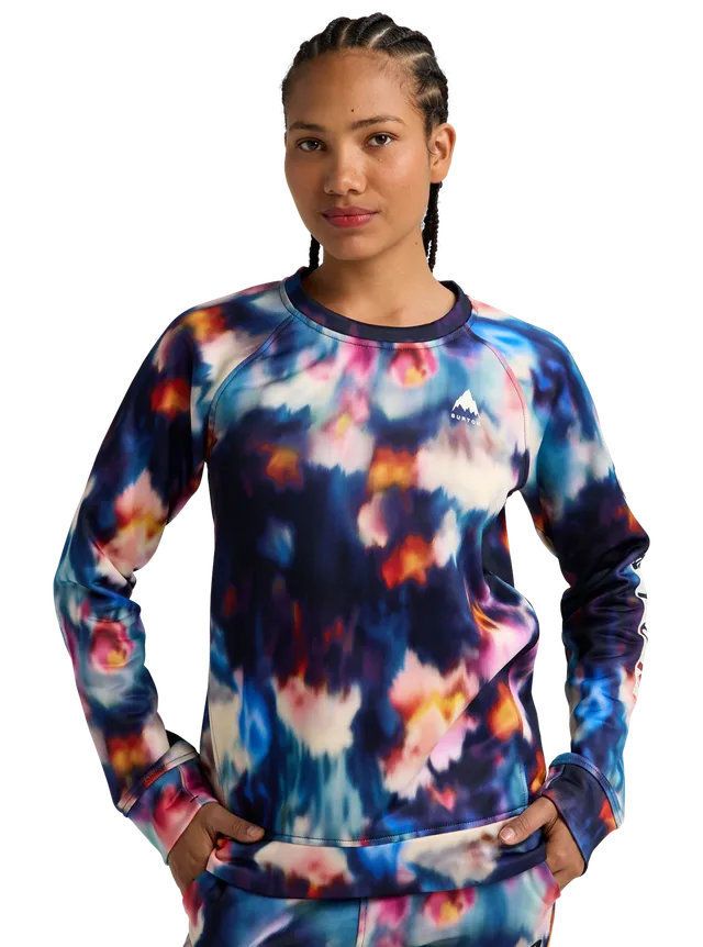Burton Oak crewneck fleecegenser dame True Black Heather