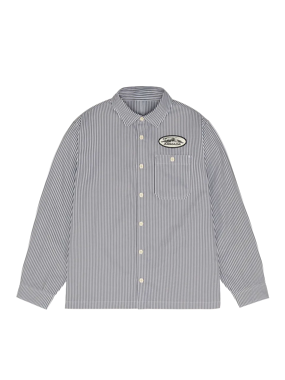 Armada Gas Up Shirt skjorte Hickory Stripe M