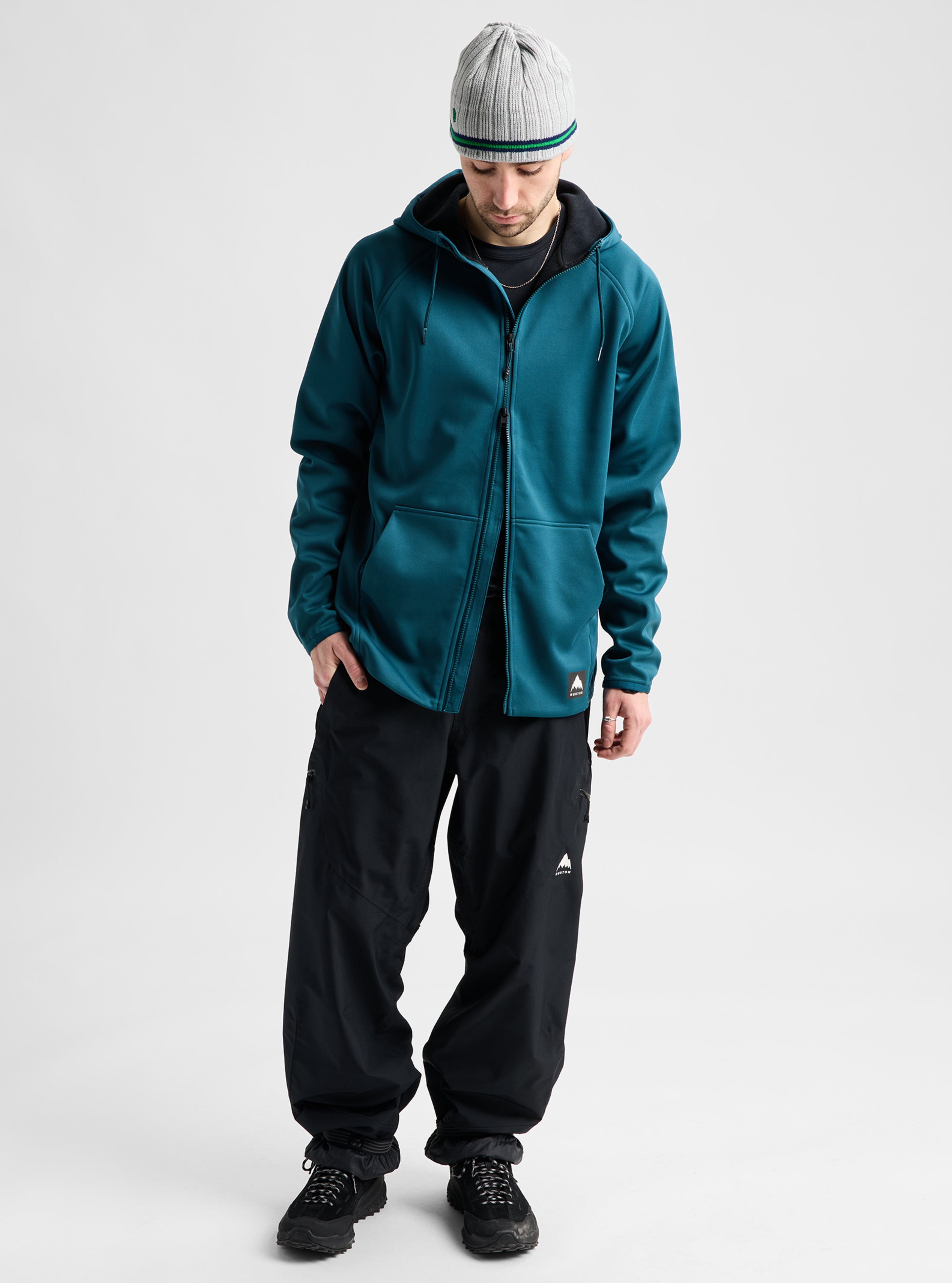 Burton Crown Weatherproof fullzip fleece herre svart