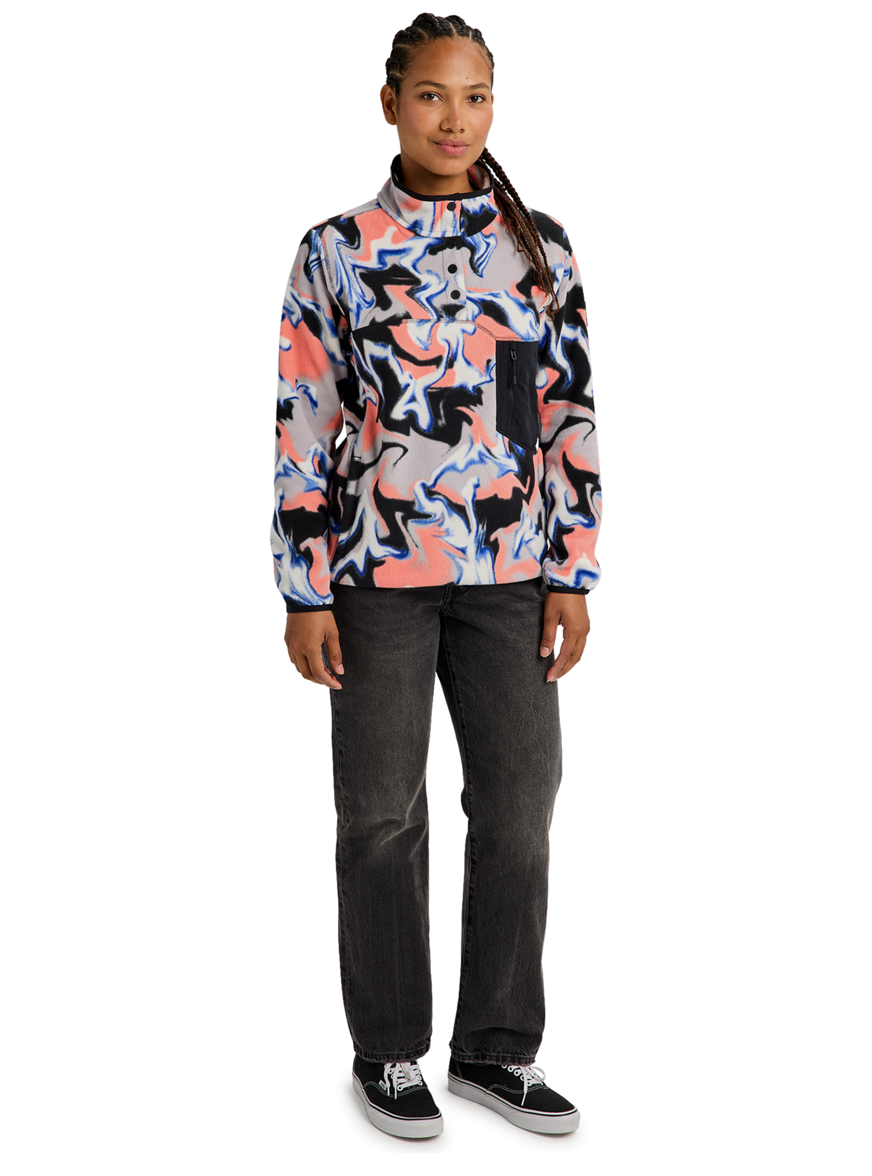 Burton Cinder fleecegenser Forest Moss pullover