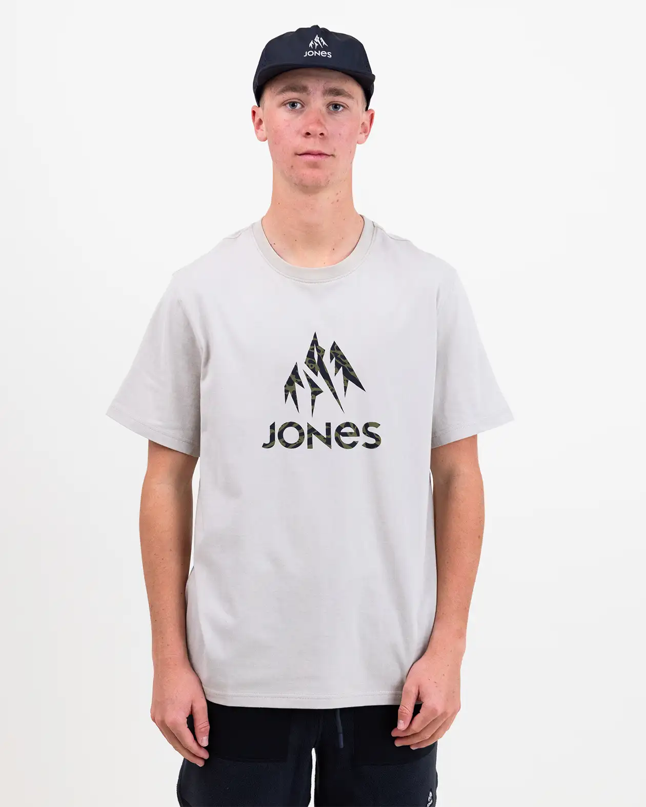 Jones Truckee Organic Cotton Tee t-skjorte Smoke Gray unisex