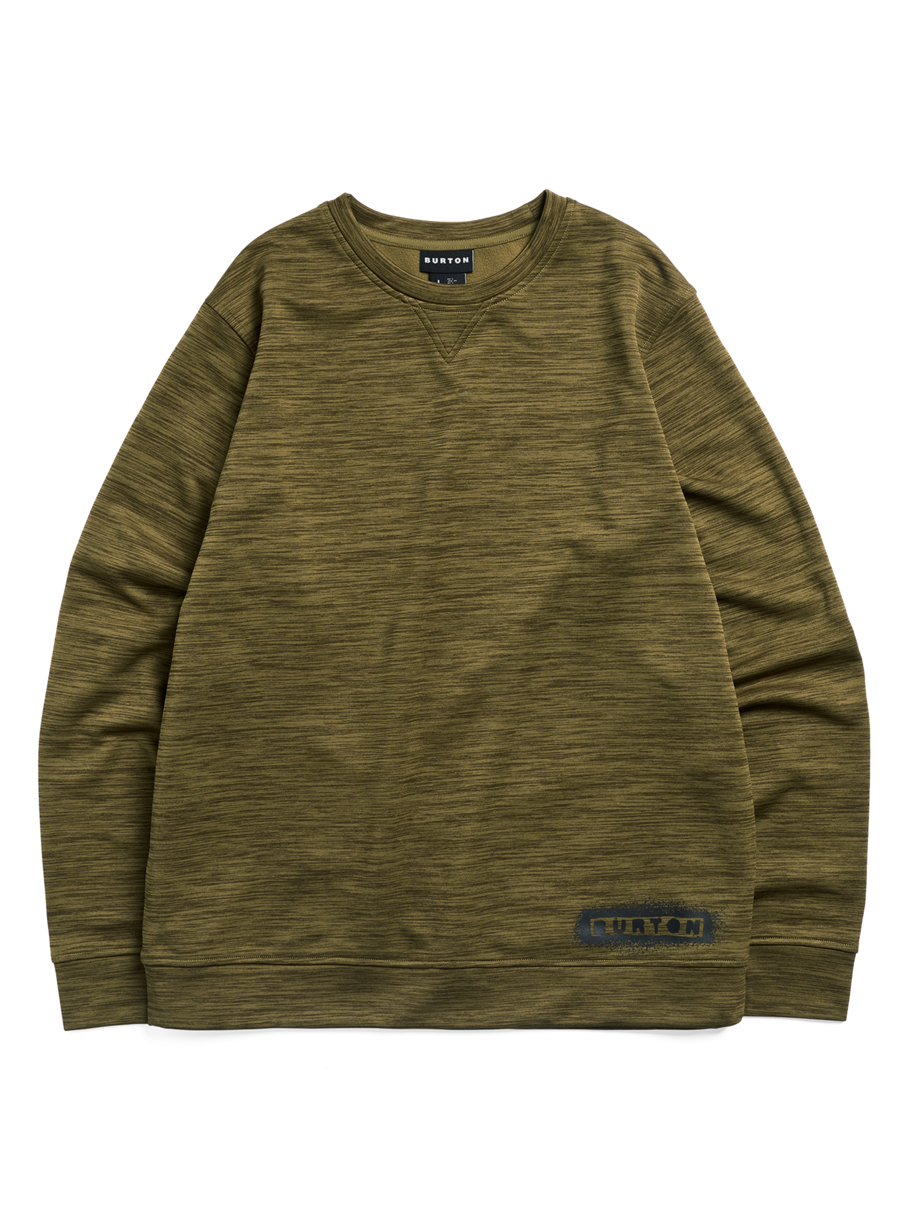 Burton Oak Pullover Crew genser geranium red fleece